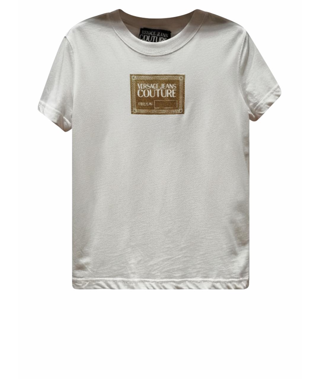 VERSACE JEANS COUTURE Белая хлопковая футболка, фото 1