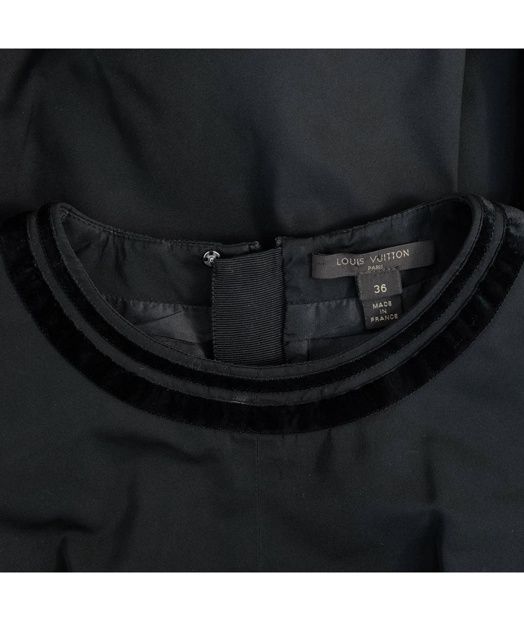 LOUIS VUITTON Черное полиэстеровое повседневное платье, фото 3