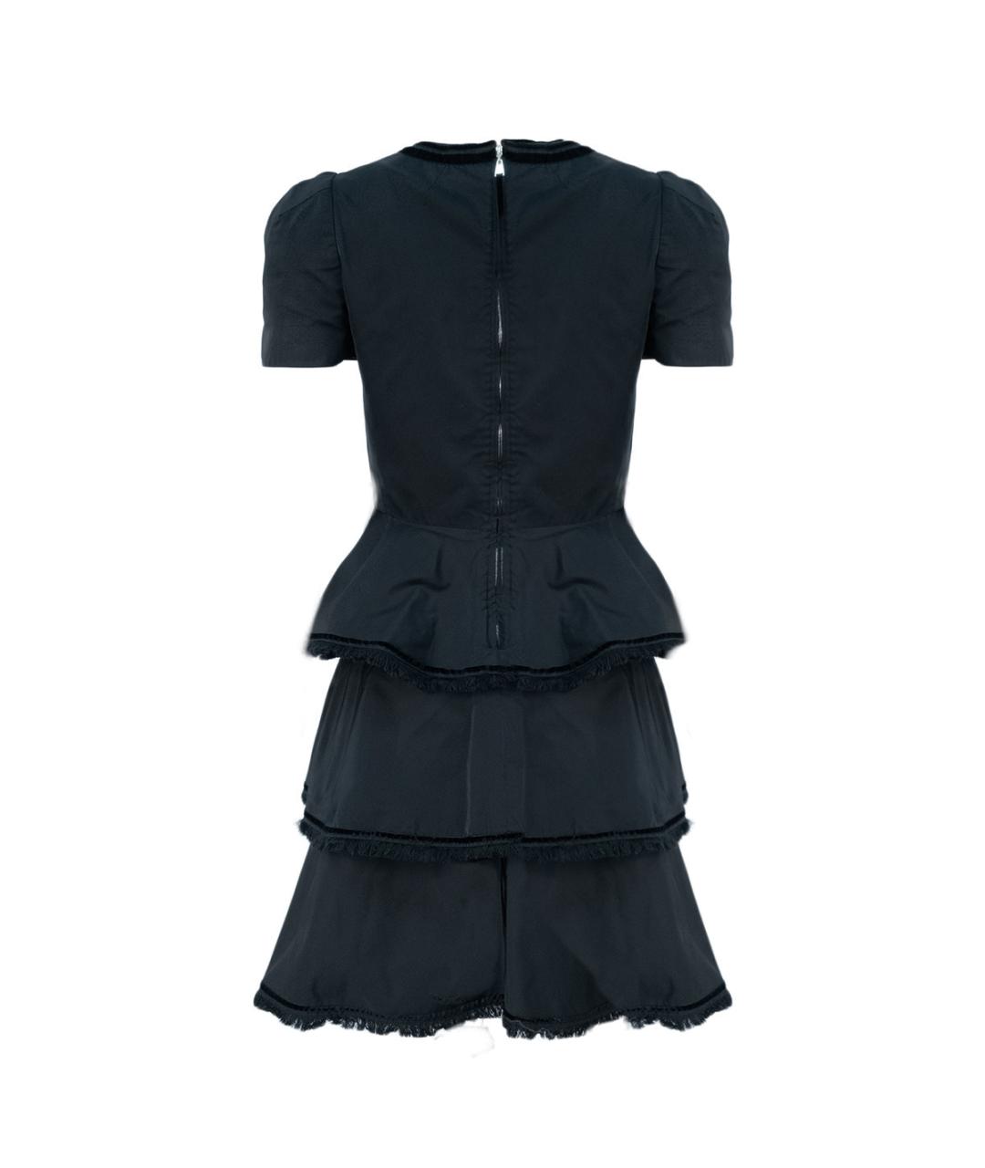 LOUIS VUITTON Черное полиэстеровое повседневное платье, фото 2