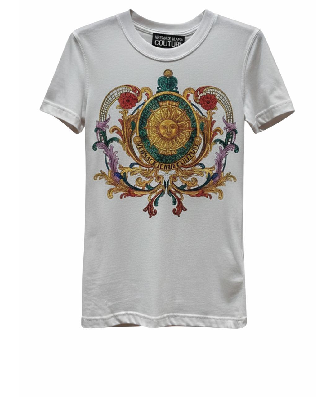 VERSACE JEANS COUTURE Белая хлопковая футболка, фото 3