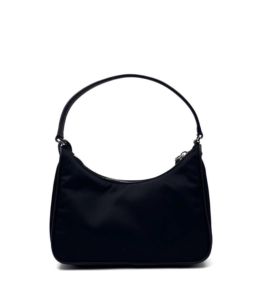 PRADA Черная тканевая сумка с короткими ручками, фото 2