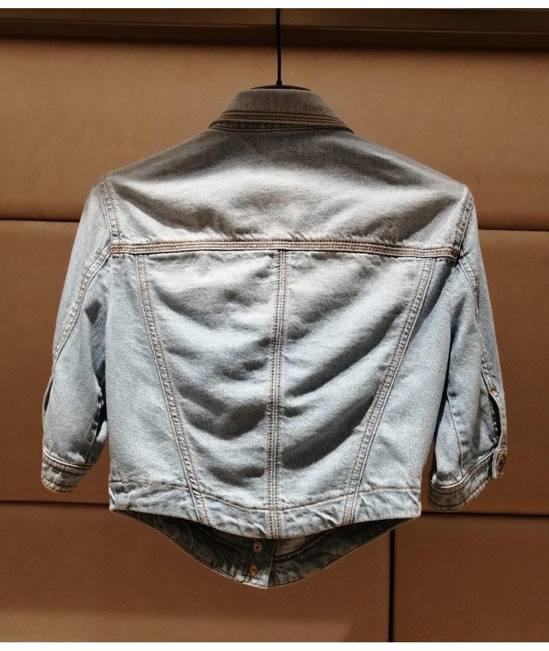 VERSACE JEANS COUTURE Голубая хлопковая куртка, фото 2