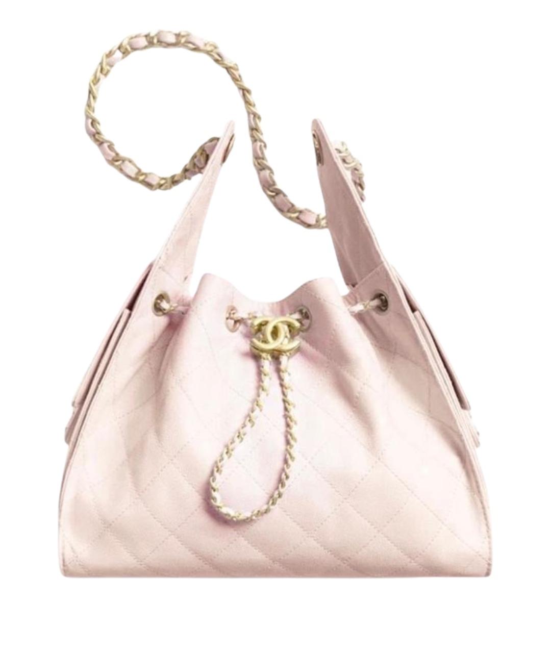 CHANEL Розовая кожаная сумка через плечо, фото 1