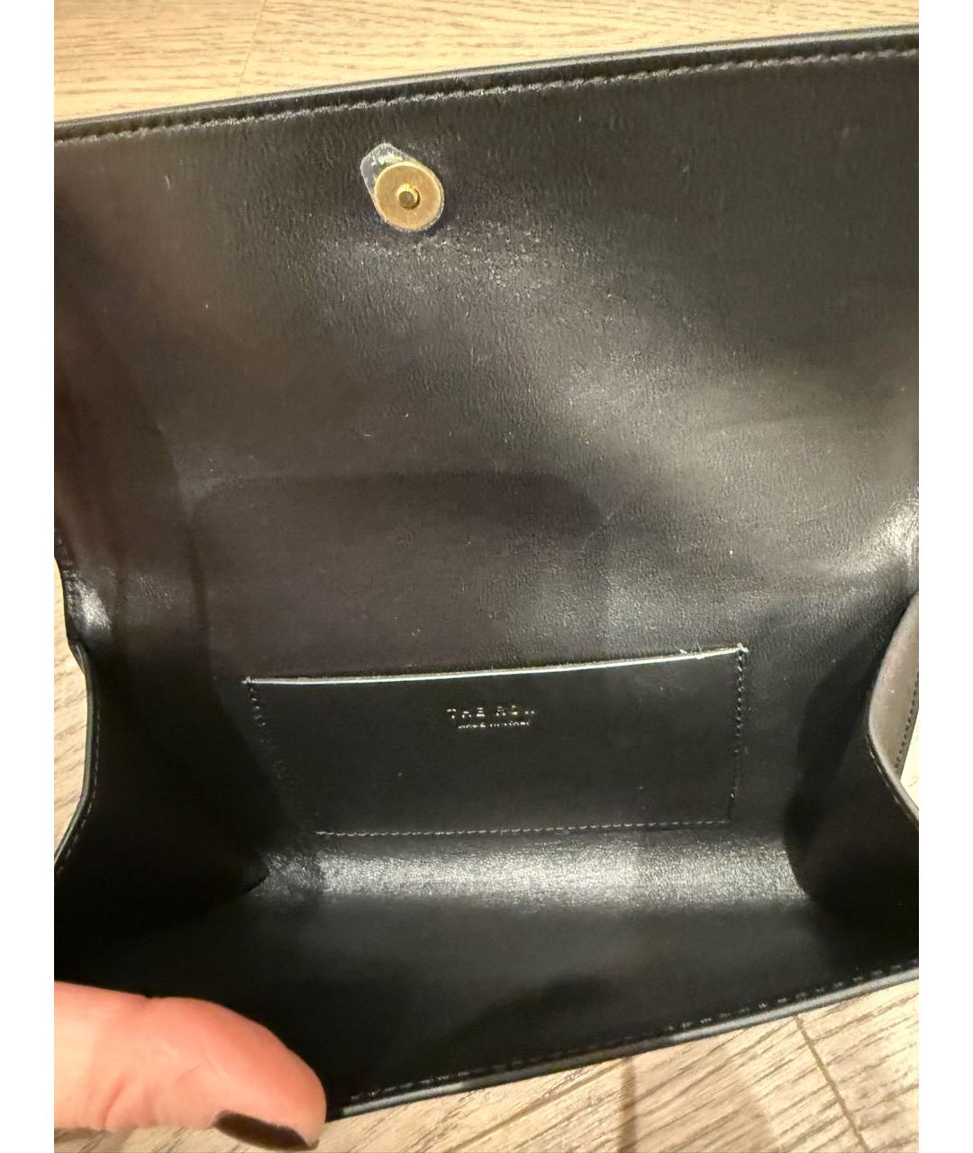 THE ROW Черная кожаная поясная сумка, фото 3