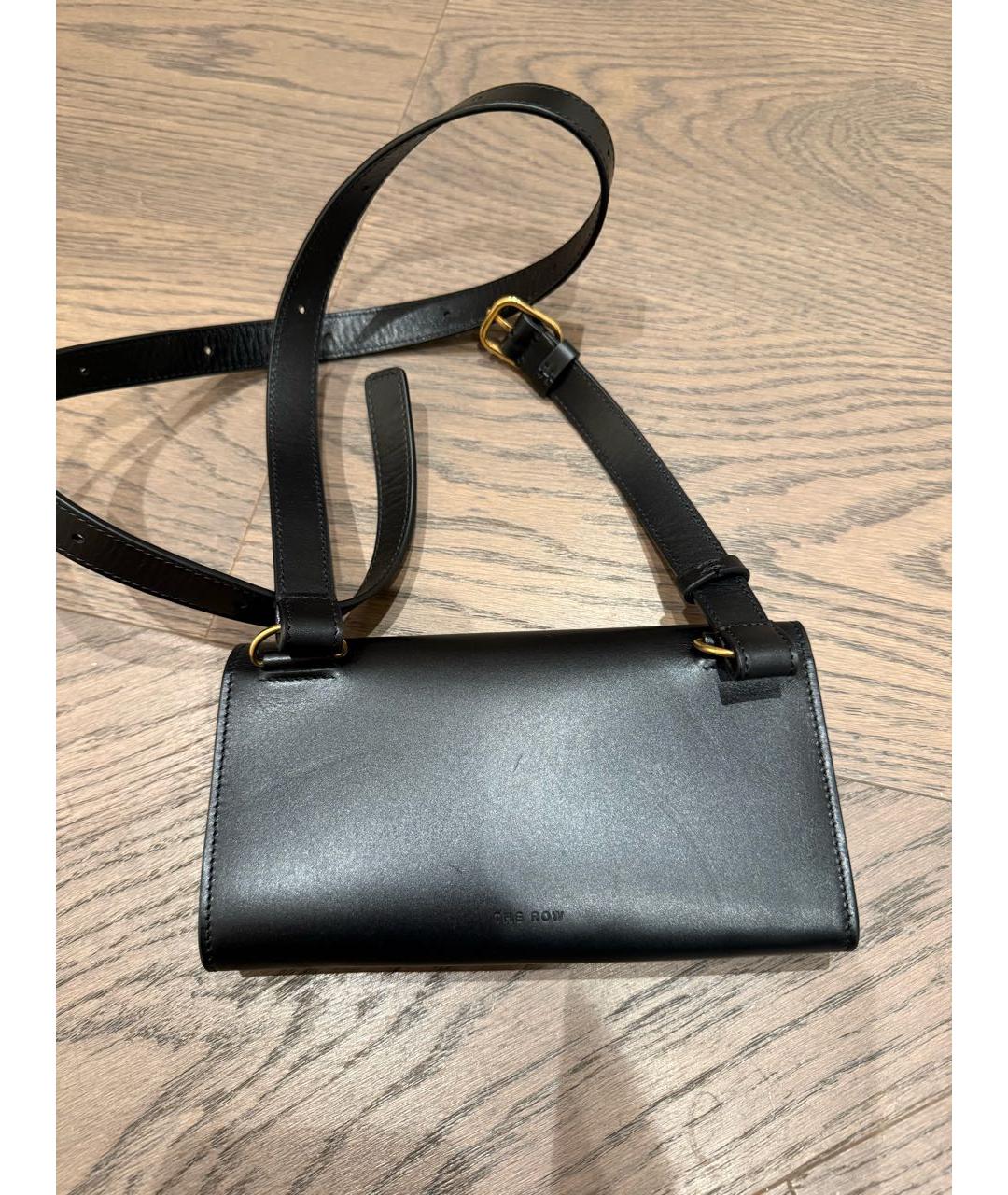 THE ROW Черная кожаная поясная сумка, фото 2