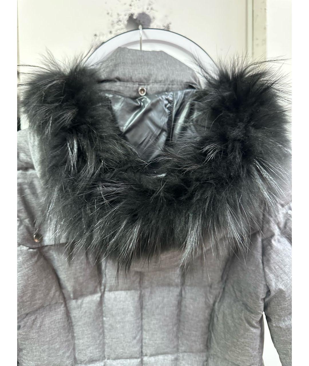 ADD Серый полиамидовый пуховик, фото 4