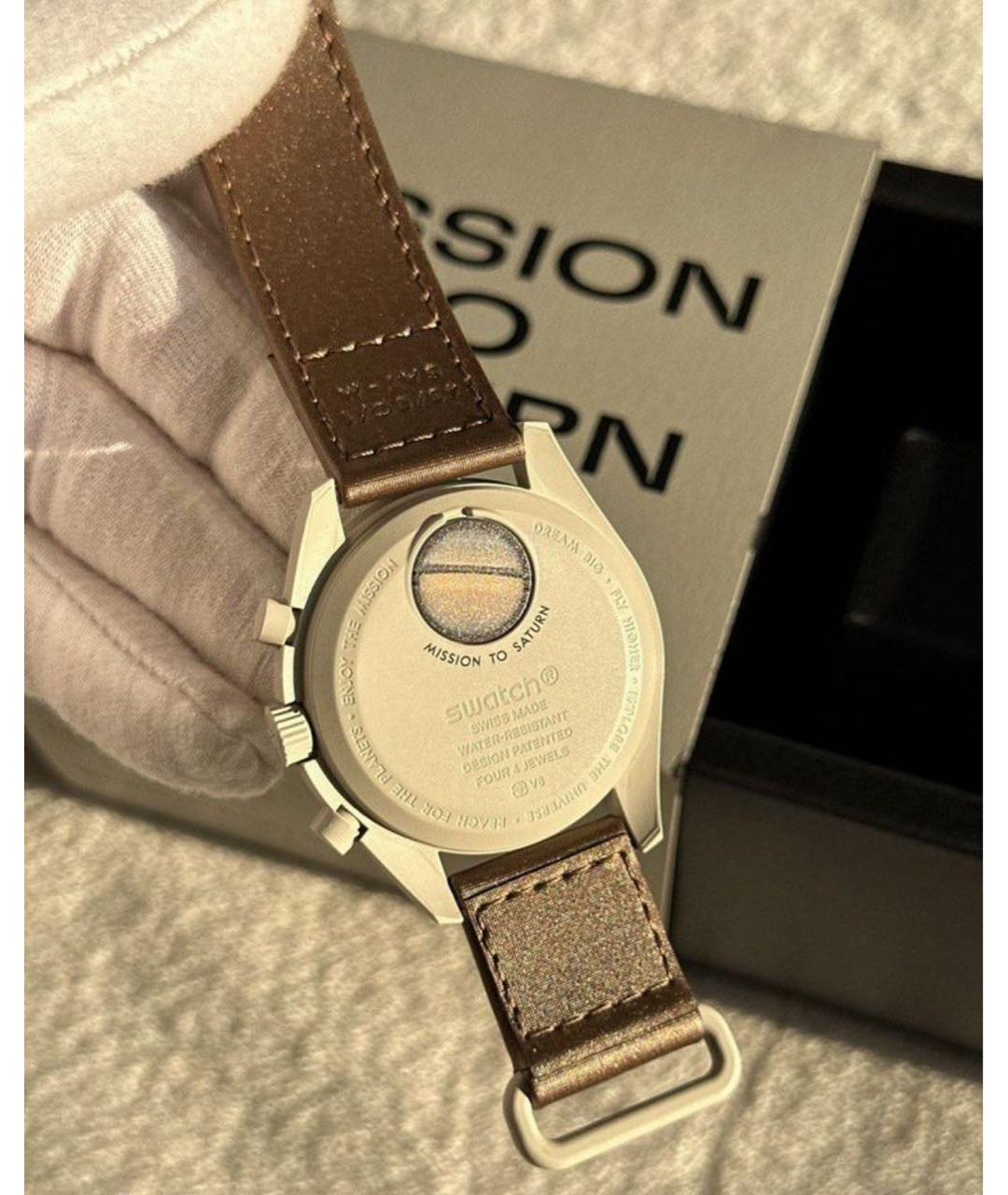 Swatch Коричневые керамические часы, фото 3