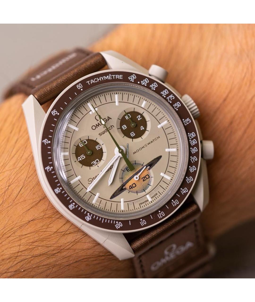 Swatch Коричневые керамические часы, фото 7