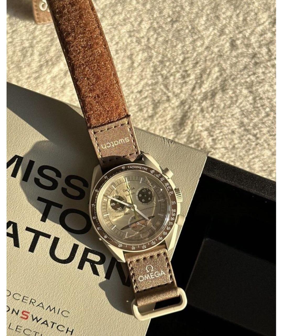 Swatch Коричневые керамические часы, фото 2