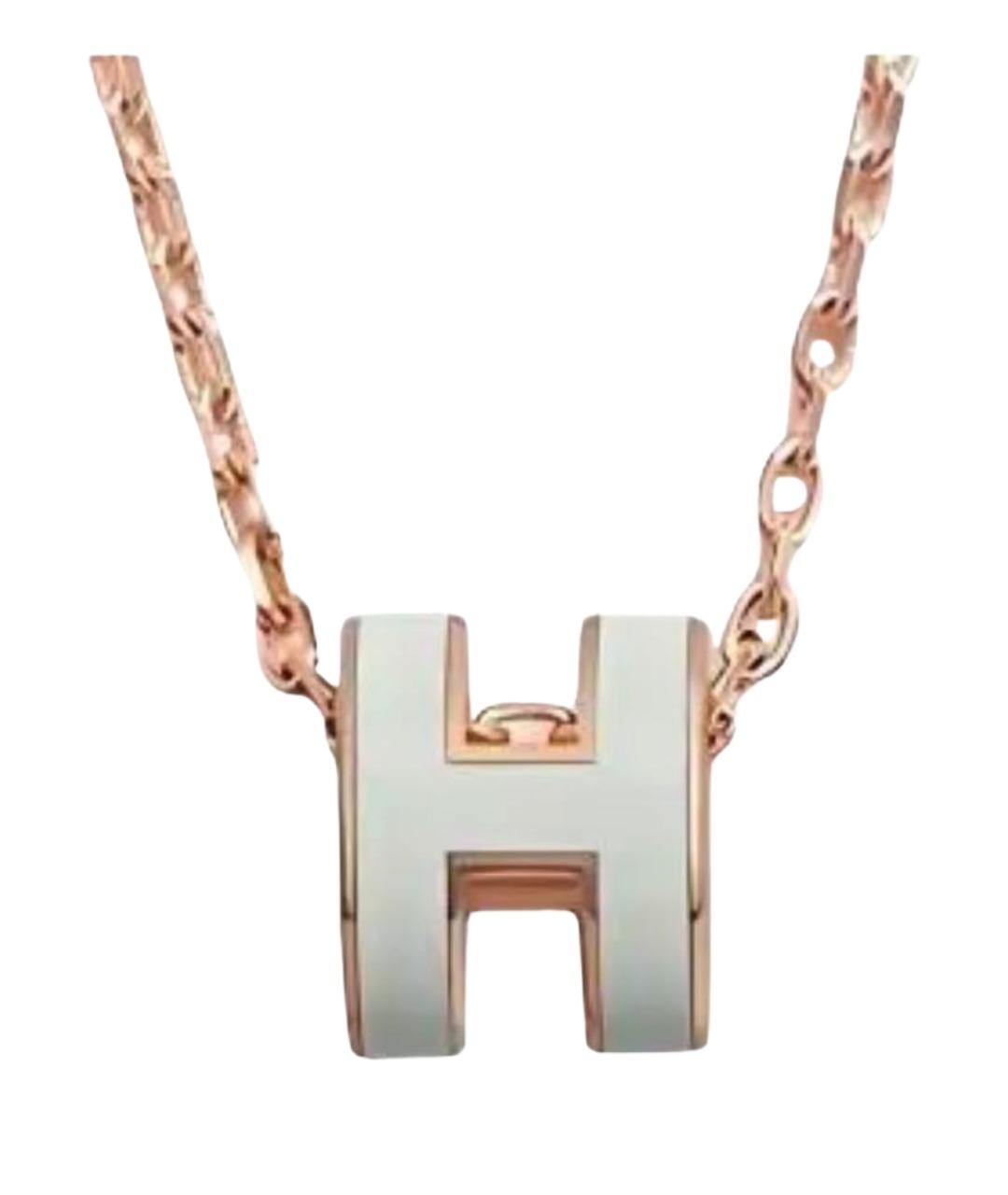 HERMES Золотой металлический кулон, фото 1