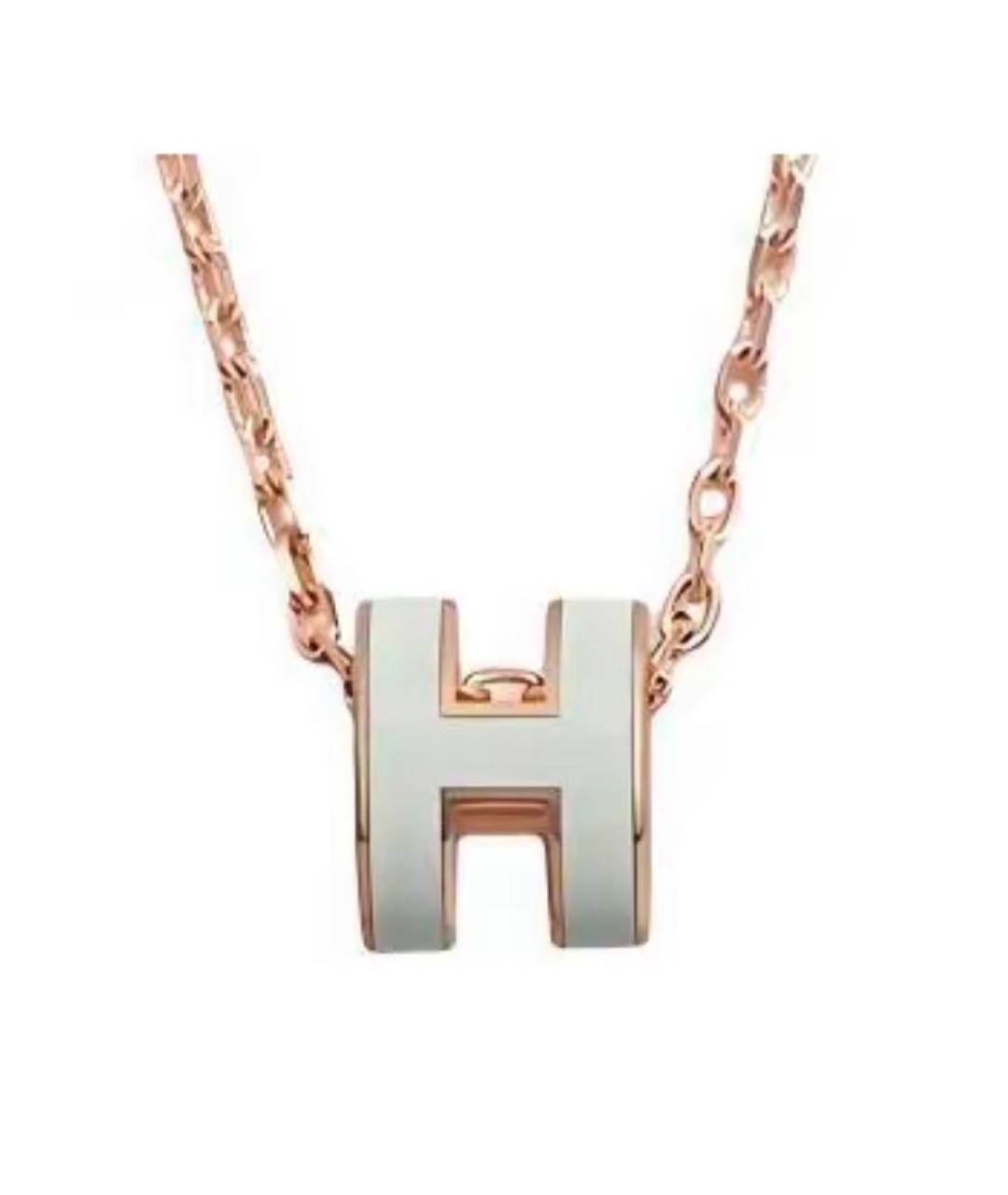 HERMES Золотой металлический кулон, фото 4