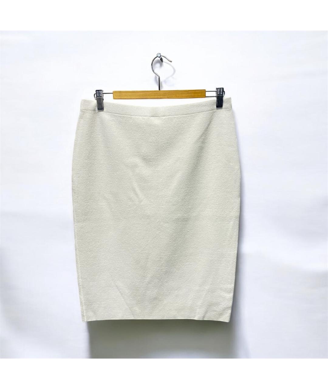 D.EXTERIOR Бежевая кашемировая юбка миди, фото 6