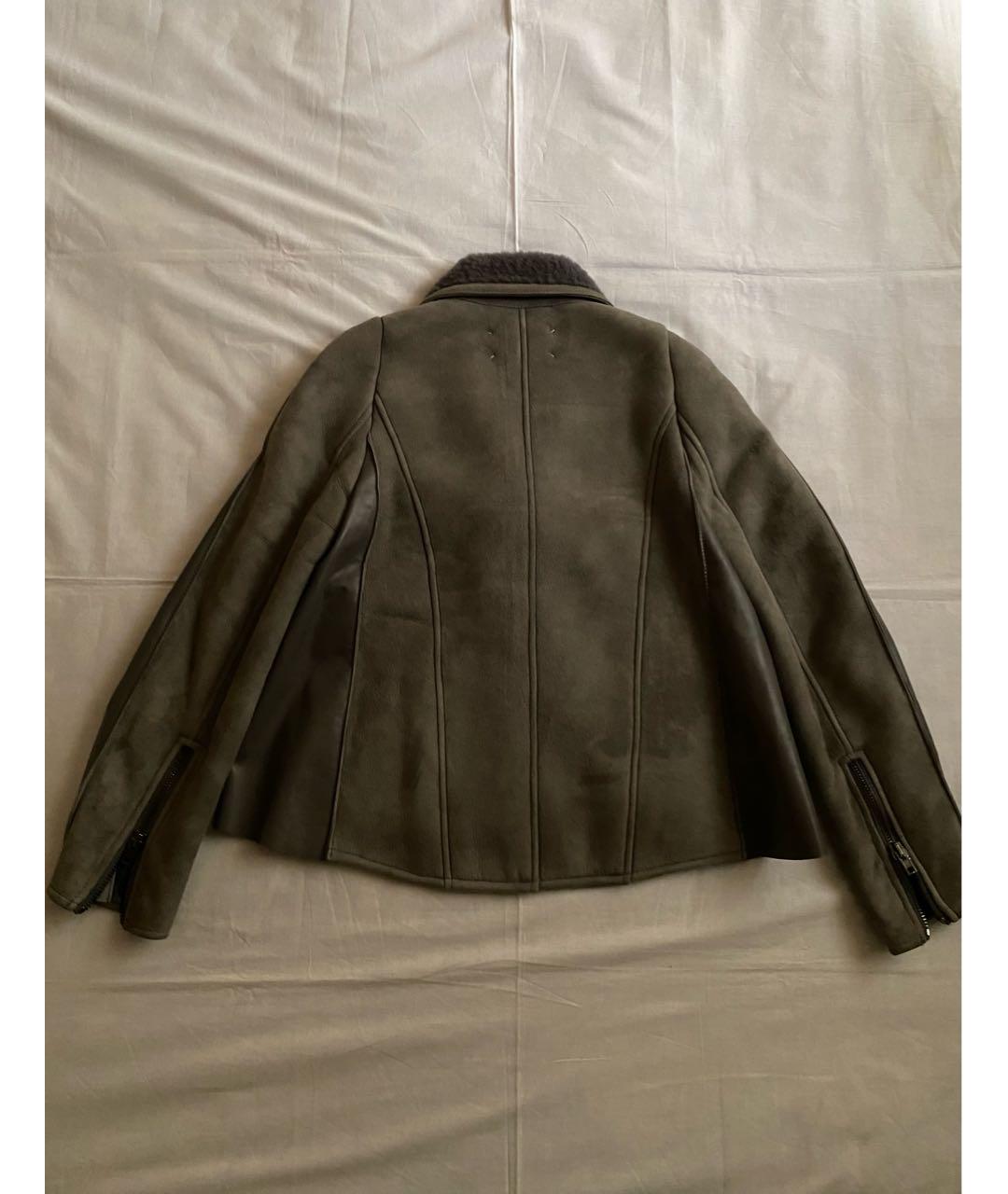 MAISON MARGIELA Антрацитовая замшевая дубленка, фото 2