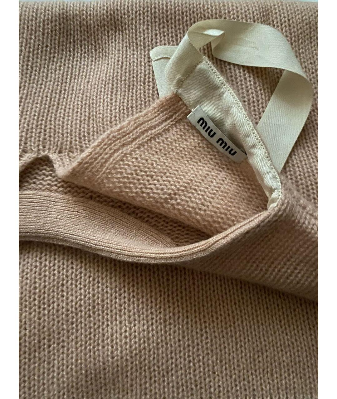 MIU MIU Розовый кашемировый джемпер / свитер, фото 6