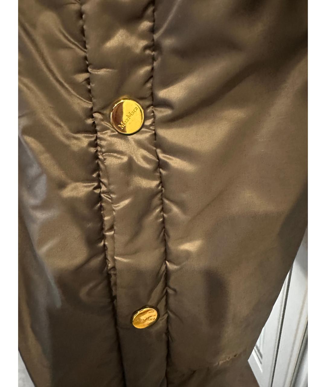 MAX MARA Серая полиэстеровая куртка, фото 3