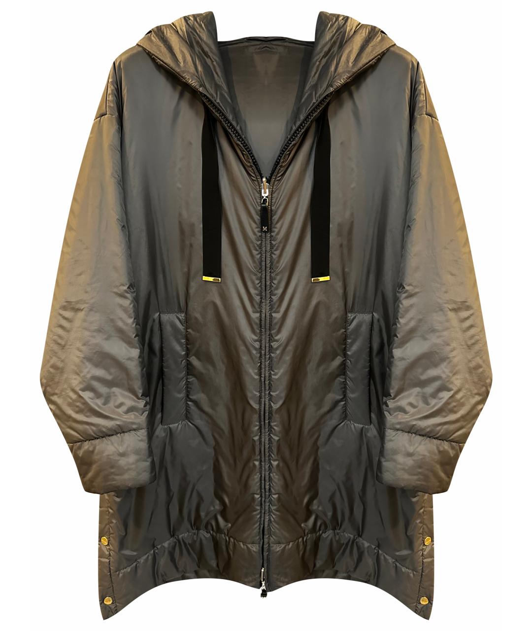 MAX MARA Серая полиэстеровая куртка, фото 1