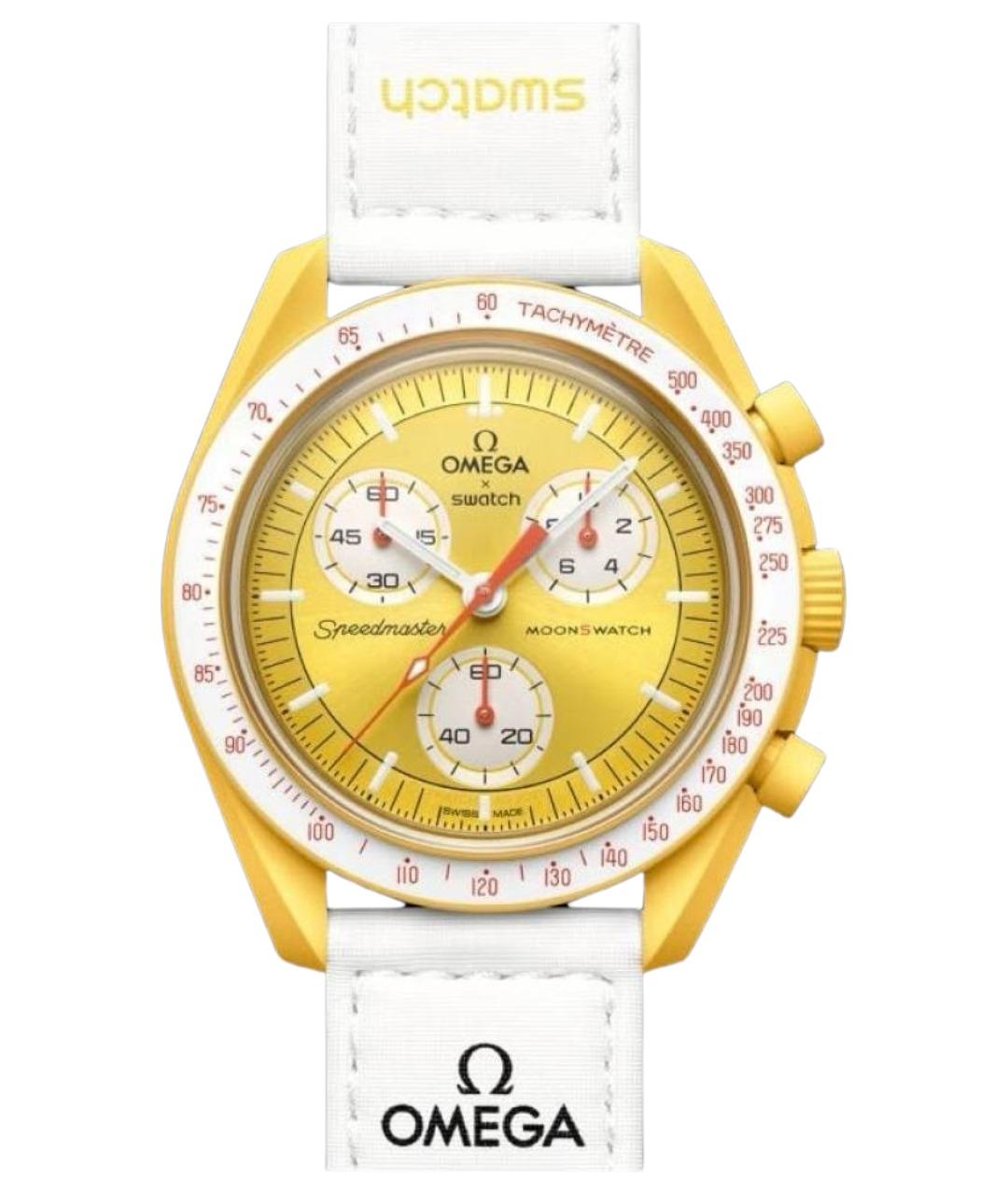 Swatch Желтые керамические часы, фото 1