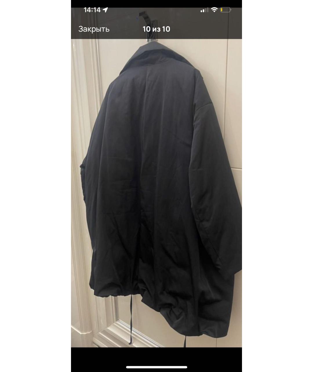 COS Черный полиэстеровый пуховик, фото 8