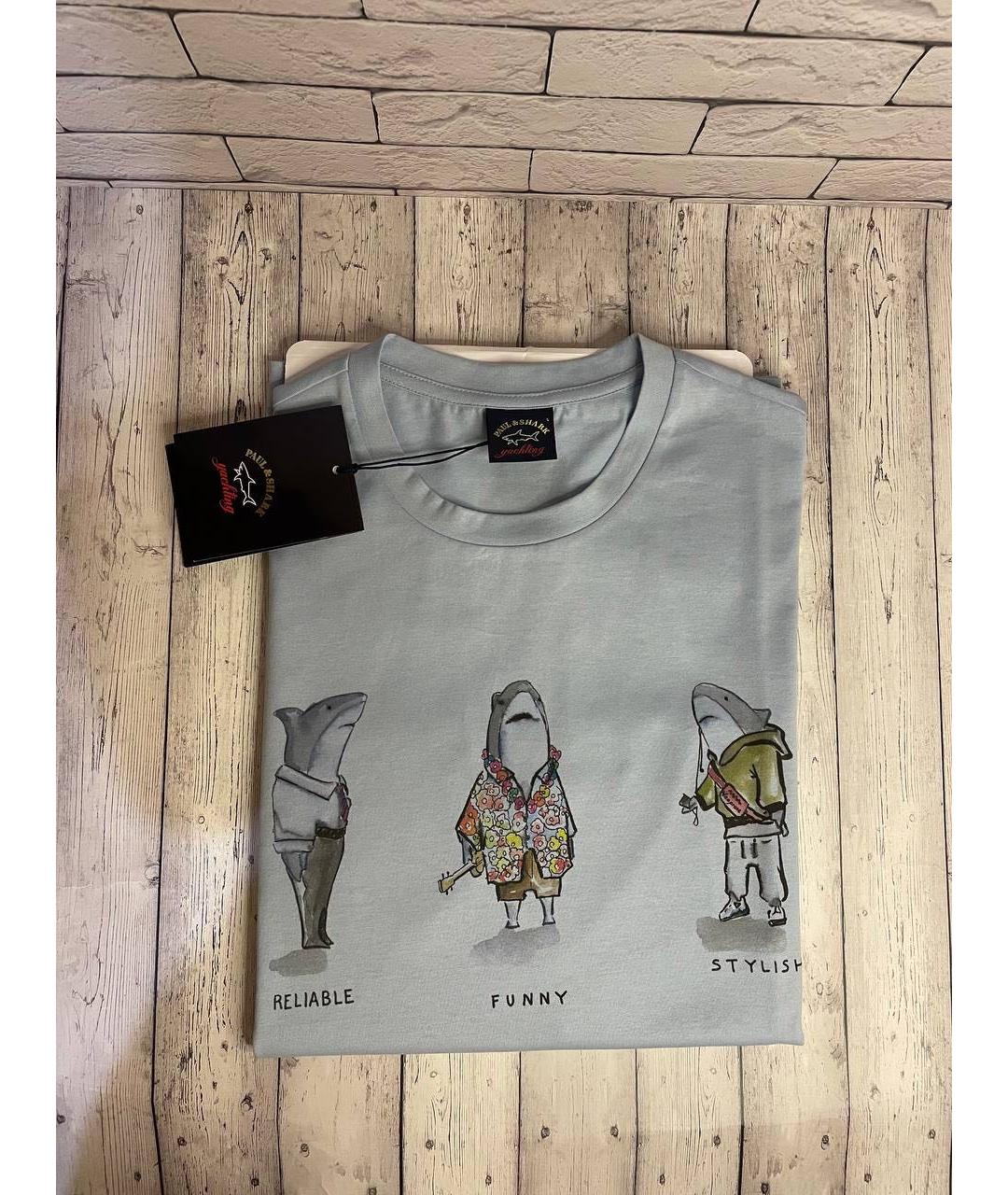 PAUL & SHARK Мульти хлопковая футболка, фото 2