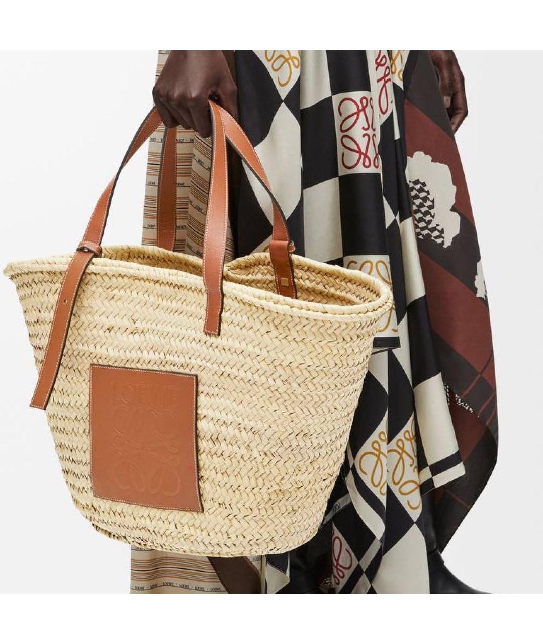 CELINE Золотая пелетеная пляжная сумка, фото 2