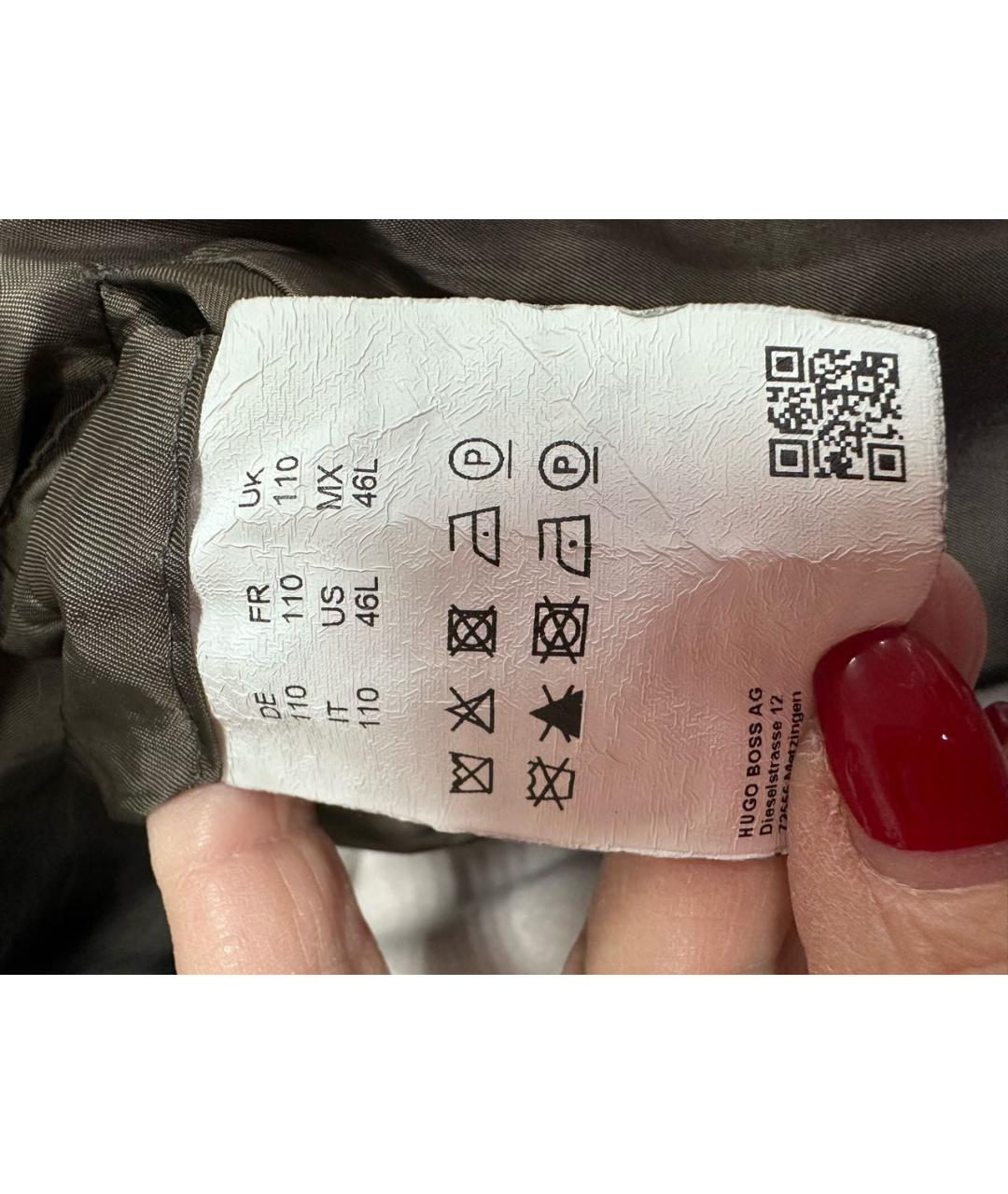 HUGO BOSS Белое шерстяное пальто, фото 7