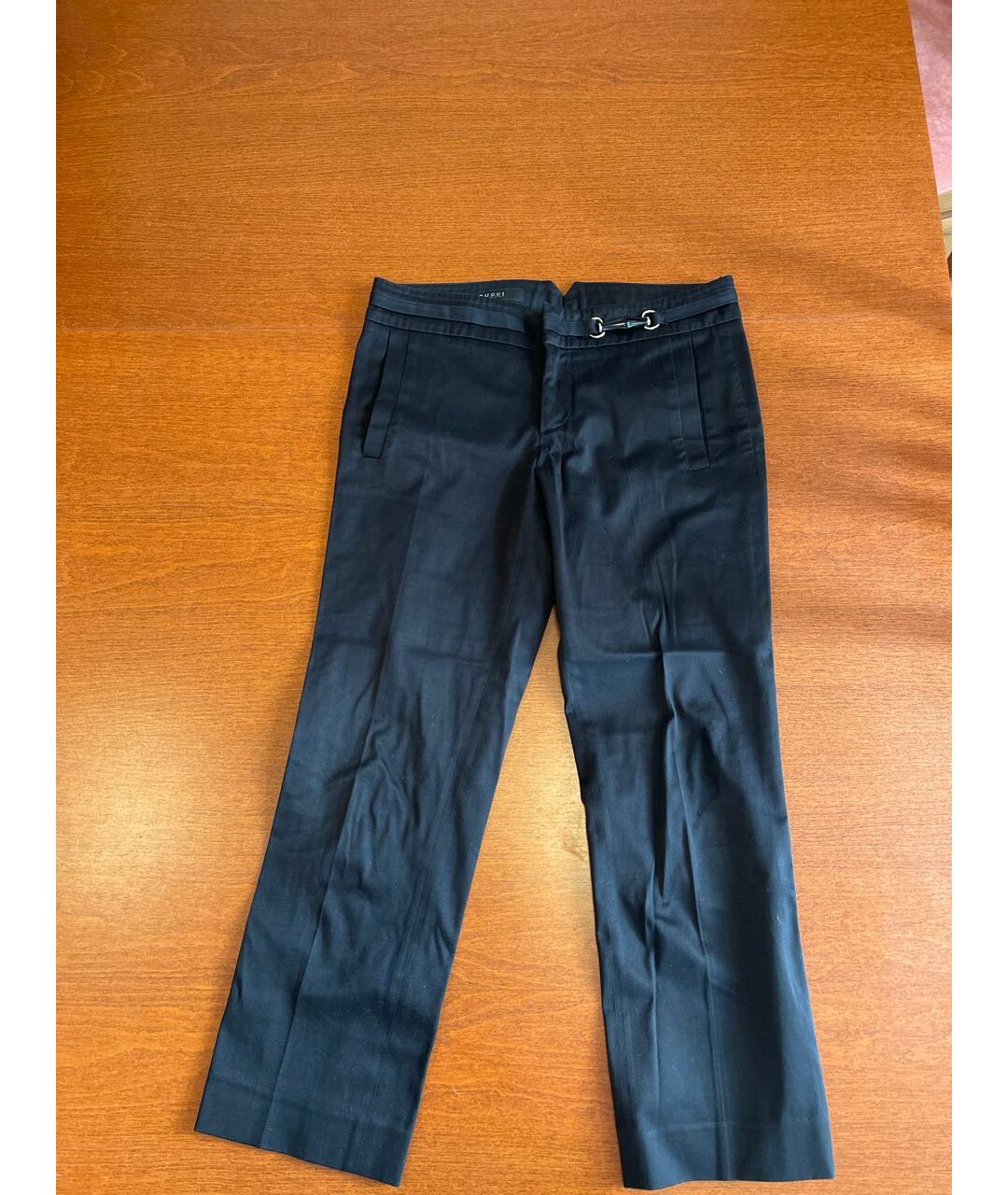 GUCCI Черные хлопко-эластановые брюки узкие, фото 5
