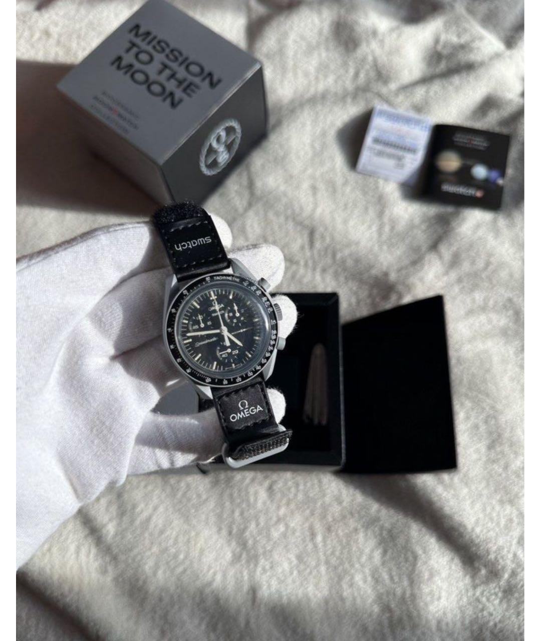 Swatch Черные керамические часы, фото 2