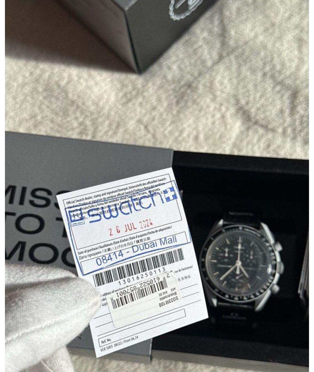 Swatch Черные керамические часы, фото 6