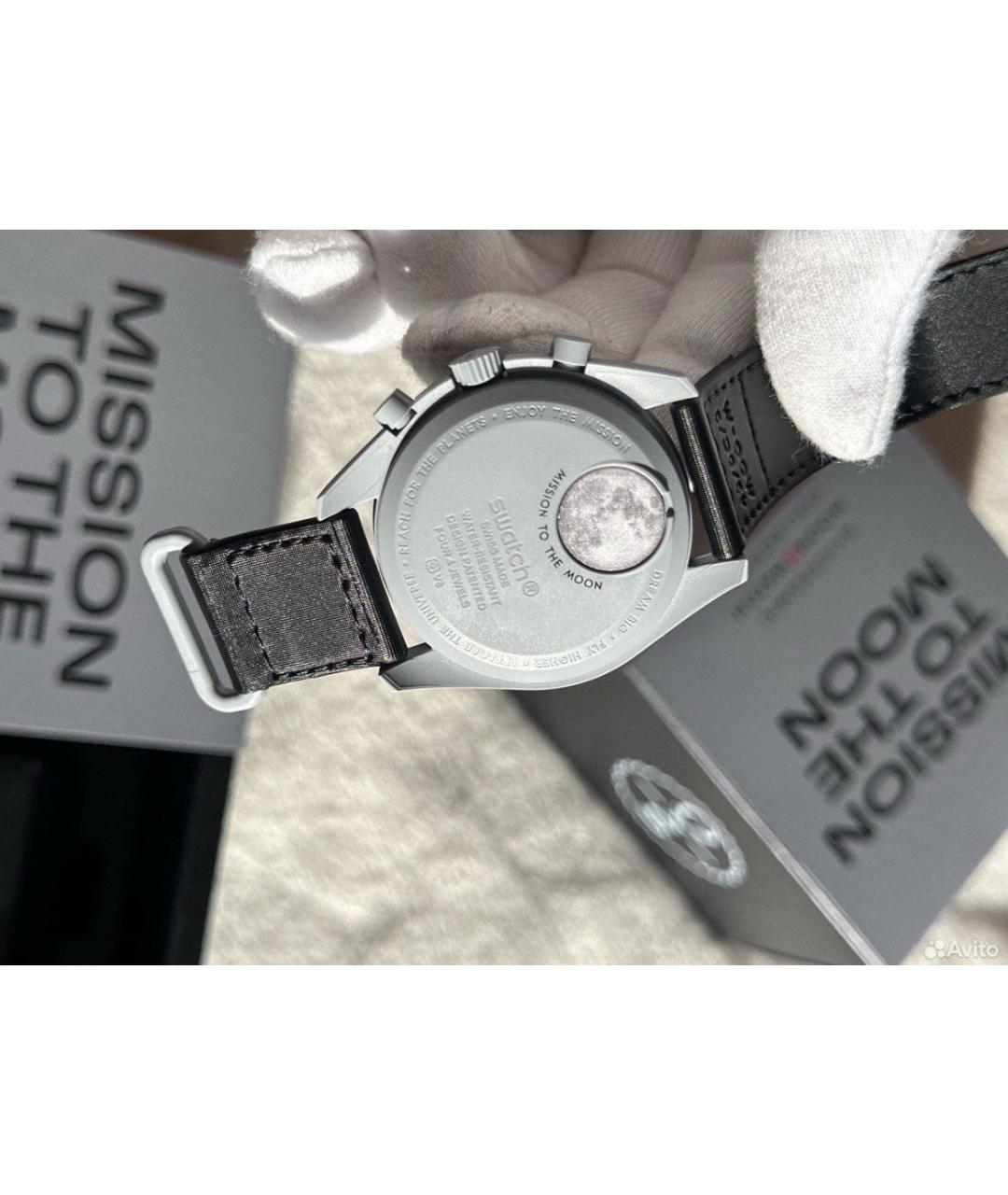 Swatch Черные керамические часы, фото 4