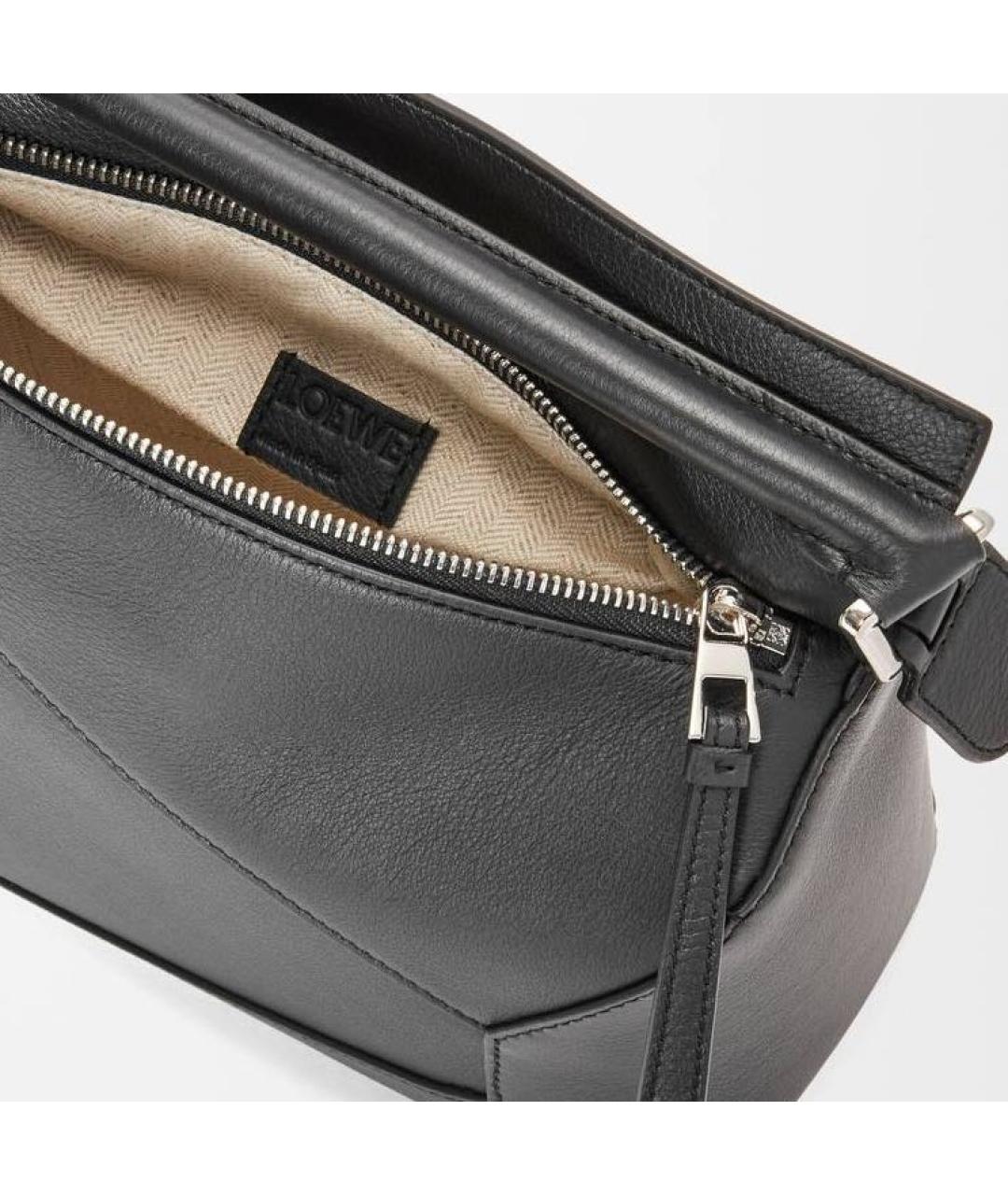 LOEWE Черная кожаная сумка через плечо, фото 2