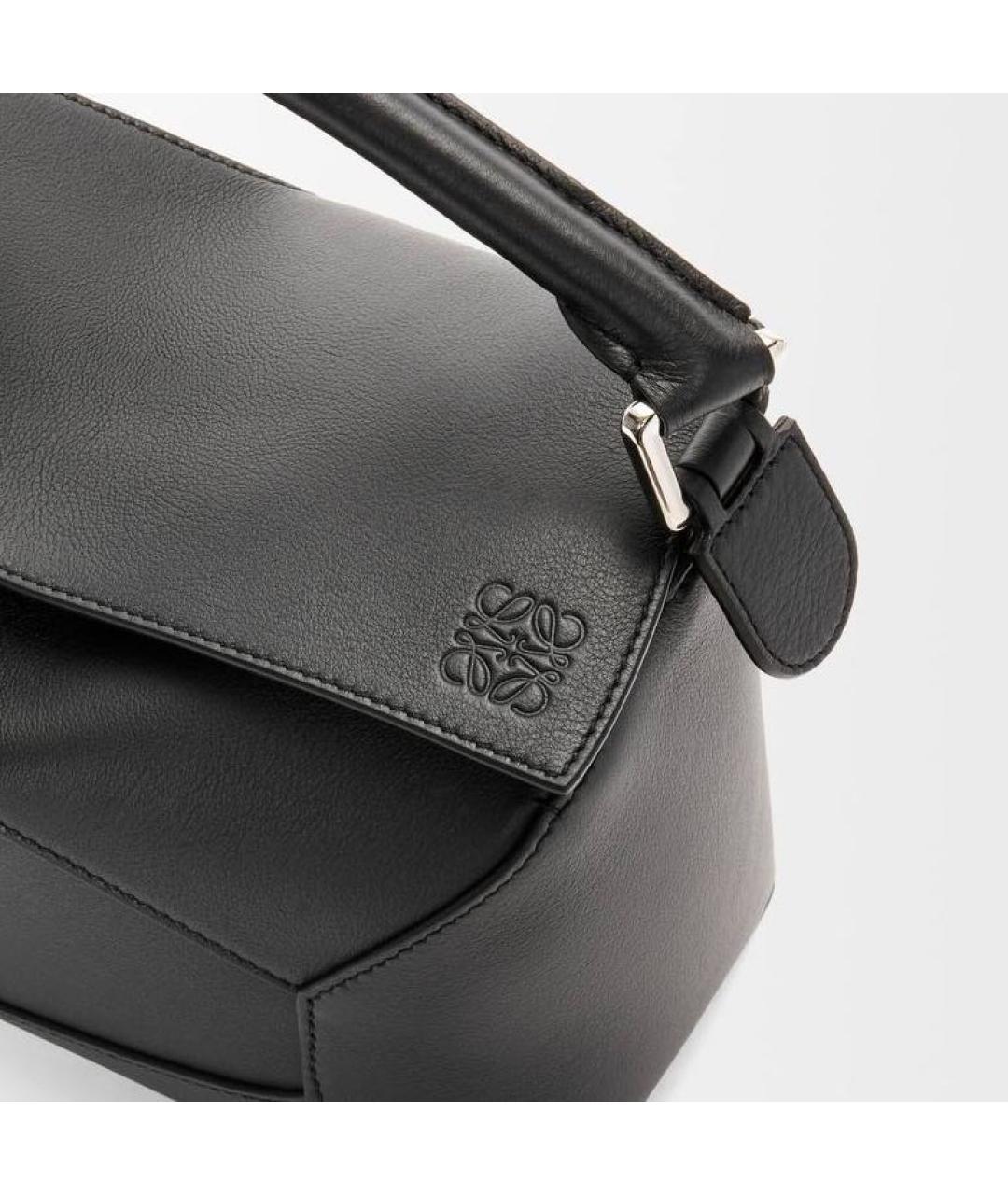 LOEWE Черная кожаная сумка через плечо, фото 3