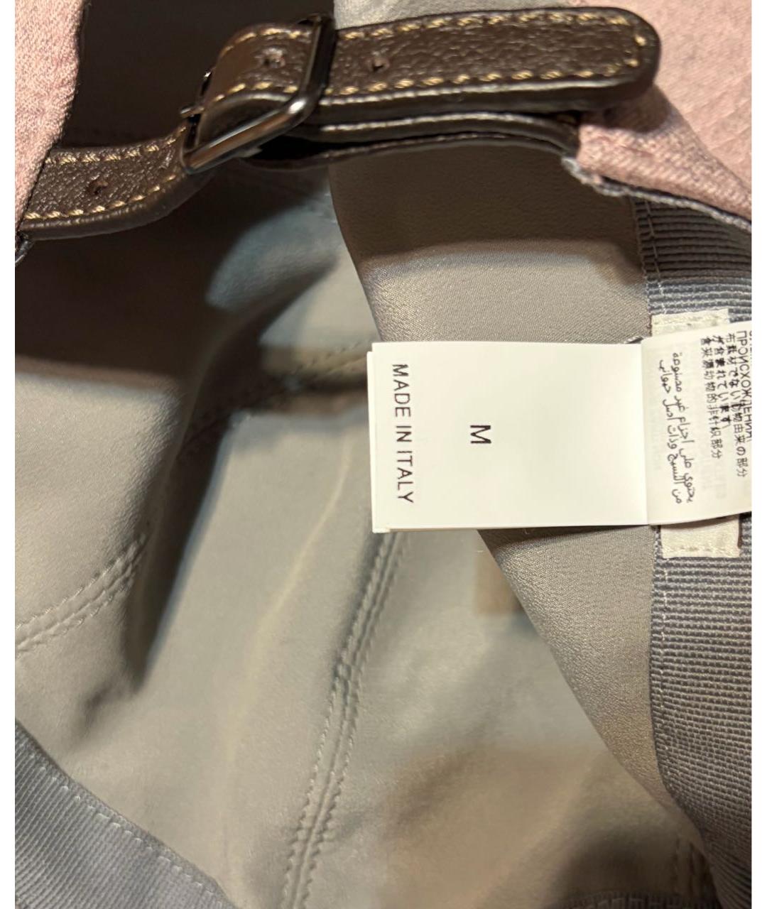 BRUNELLO CUCINELLI Розовая шерстяная кепка, фото 7