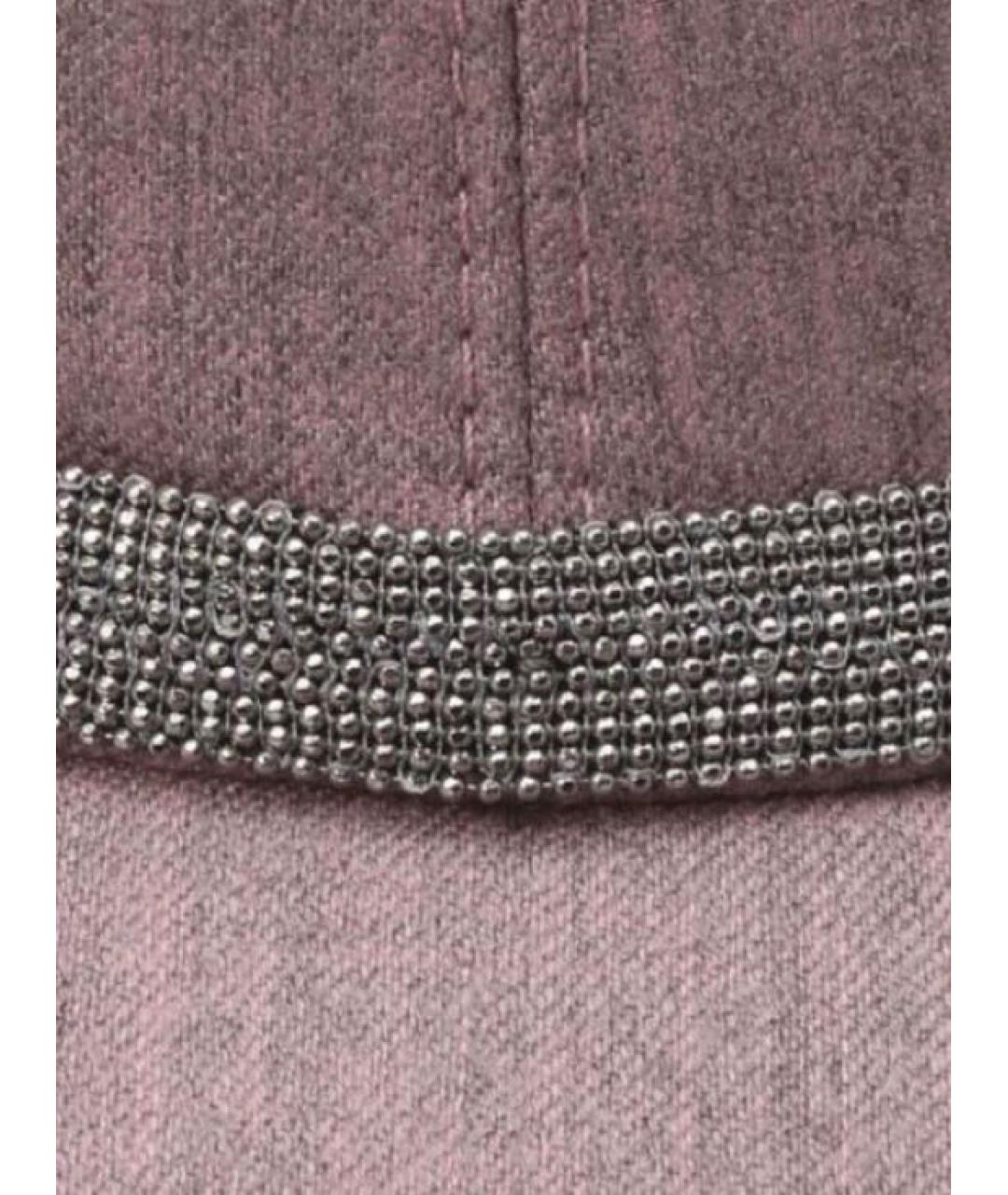 BRUNELLO CUCINELLI Розовая шерстяная кепка, фото 3