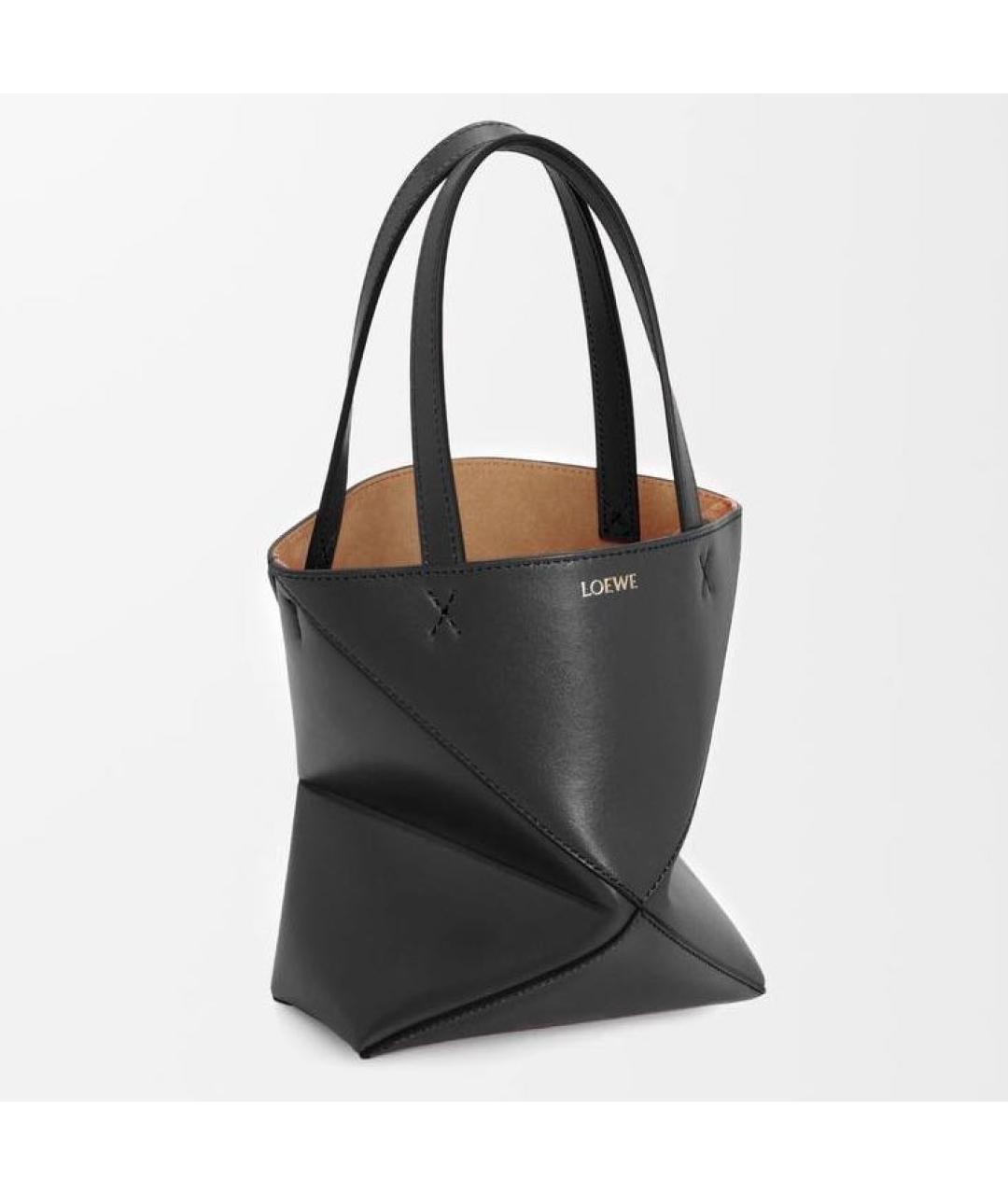 LOEWE Черная кожаная сумка через плечо, фото 4