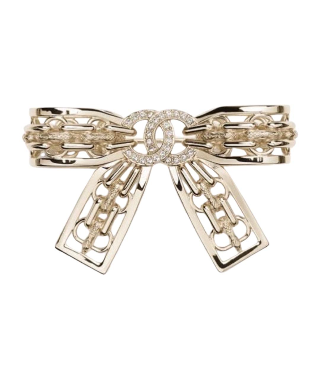 CHANEL Золотая металлическая булавка / брошь, фото 1