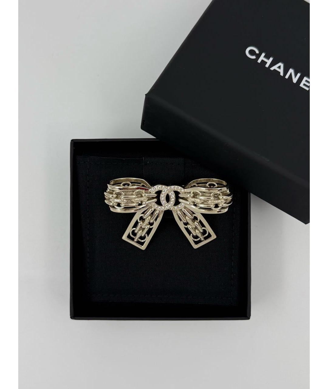 CHANEL Золотая металлическая булавка / брошь, фото 6