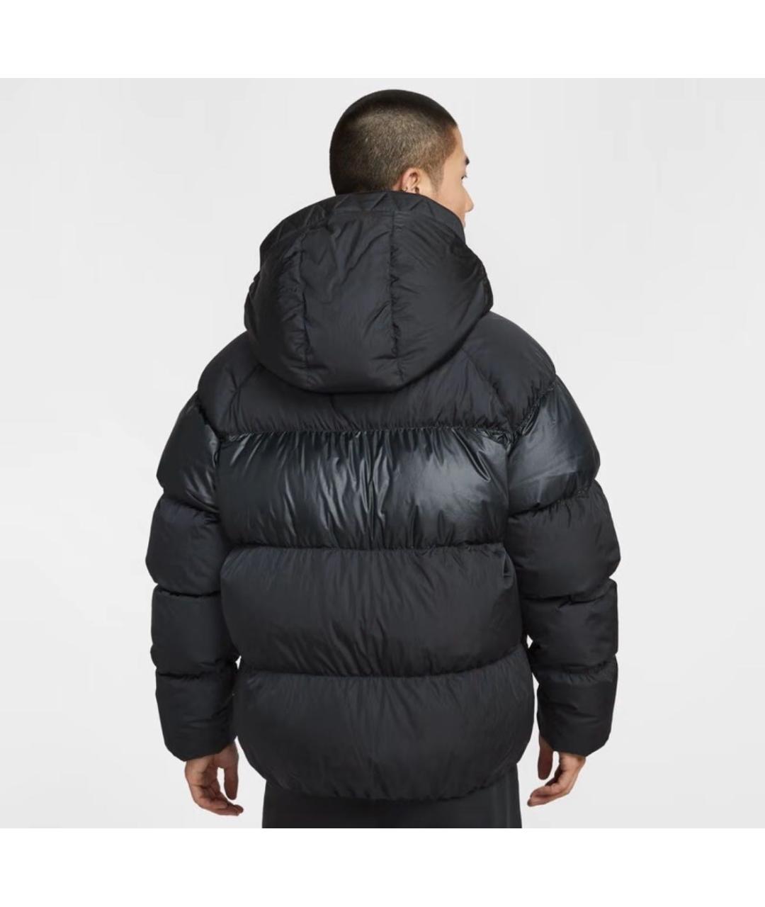 NIKE Черный полиэстеровый пуховик, фото 8