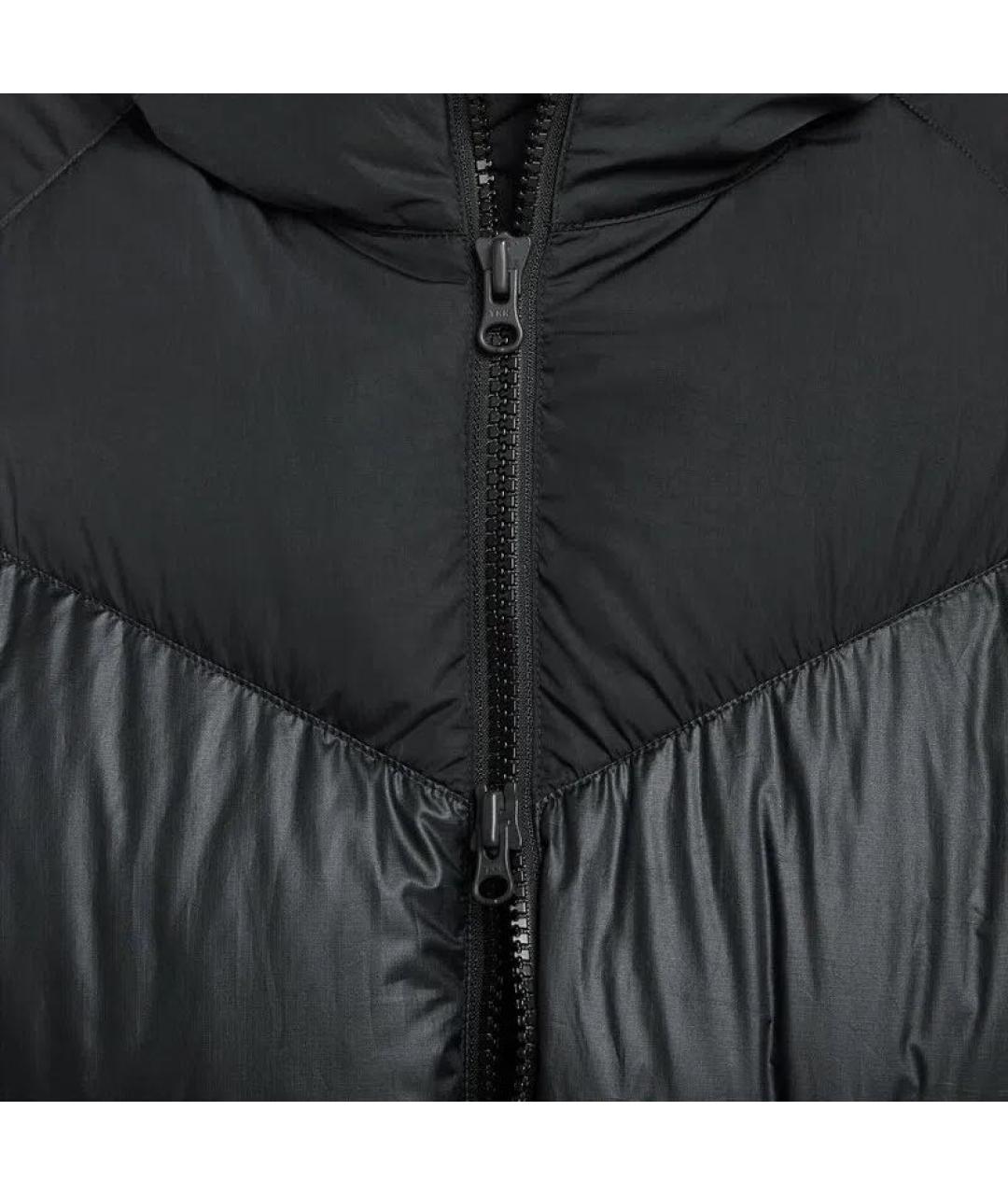 NIKE Черный полиэстеровый пуховик, фото 3