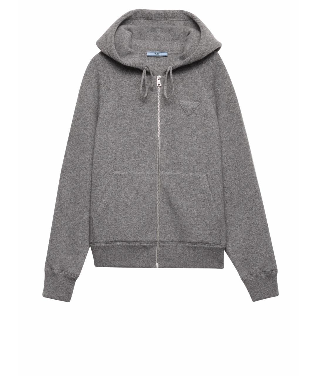 PRADA Серый кашемировый кардиган, фото 1