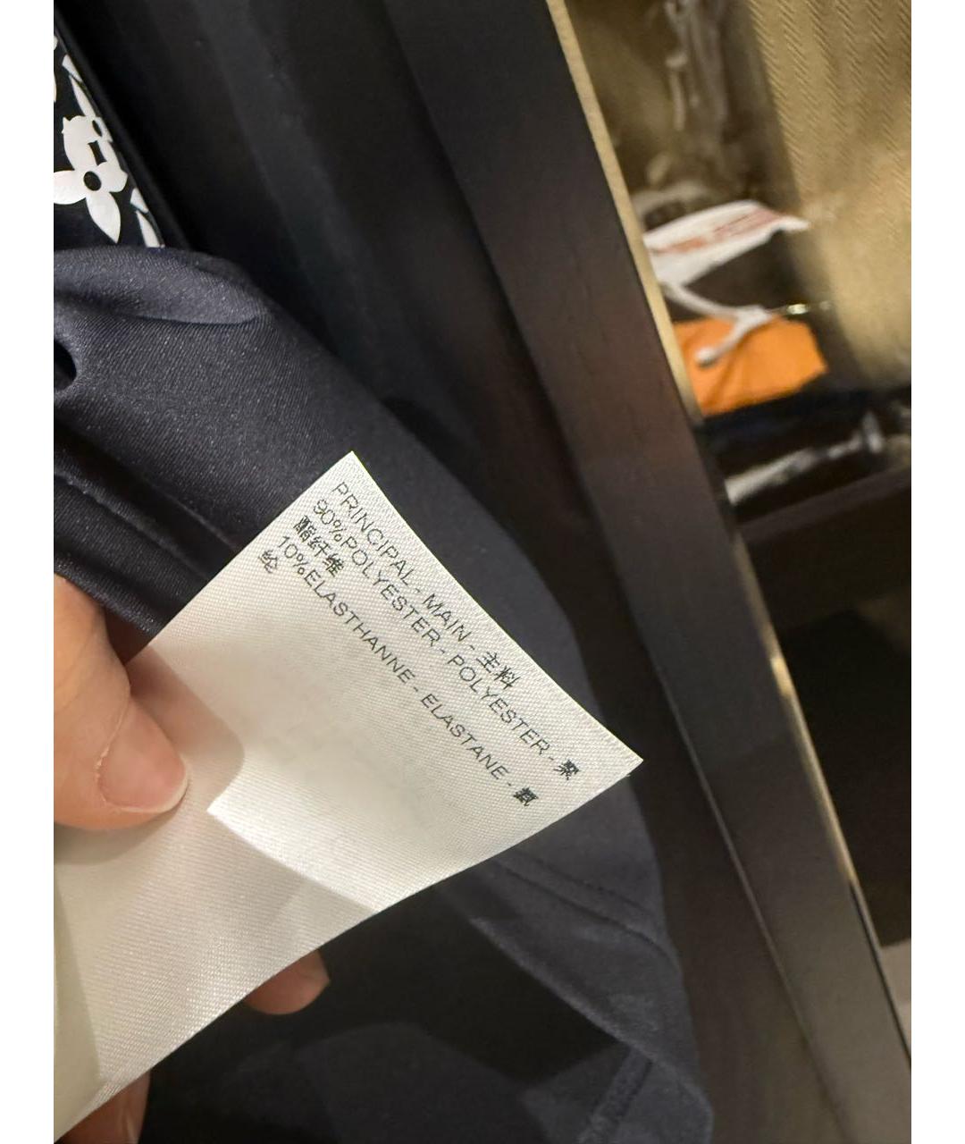 LOUIS VUITTON Черная хлопковая футболка, фото 4