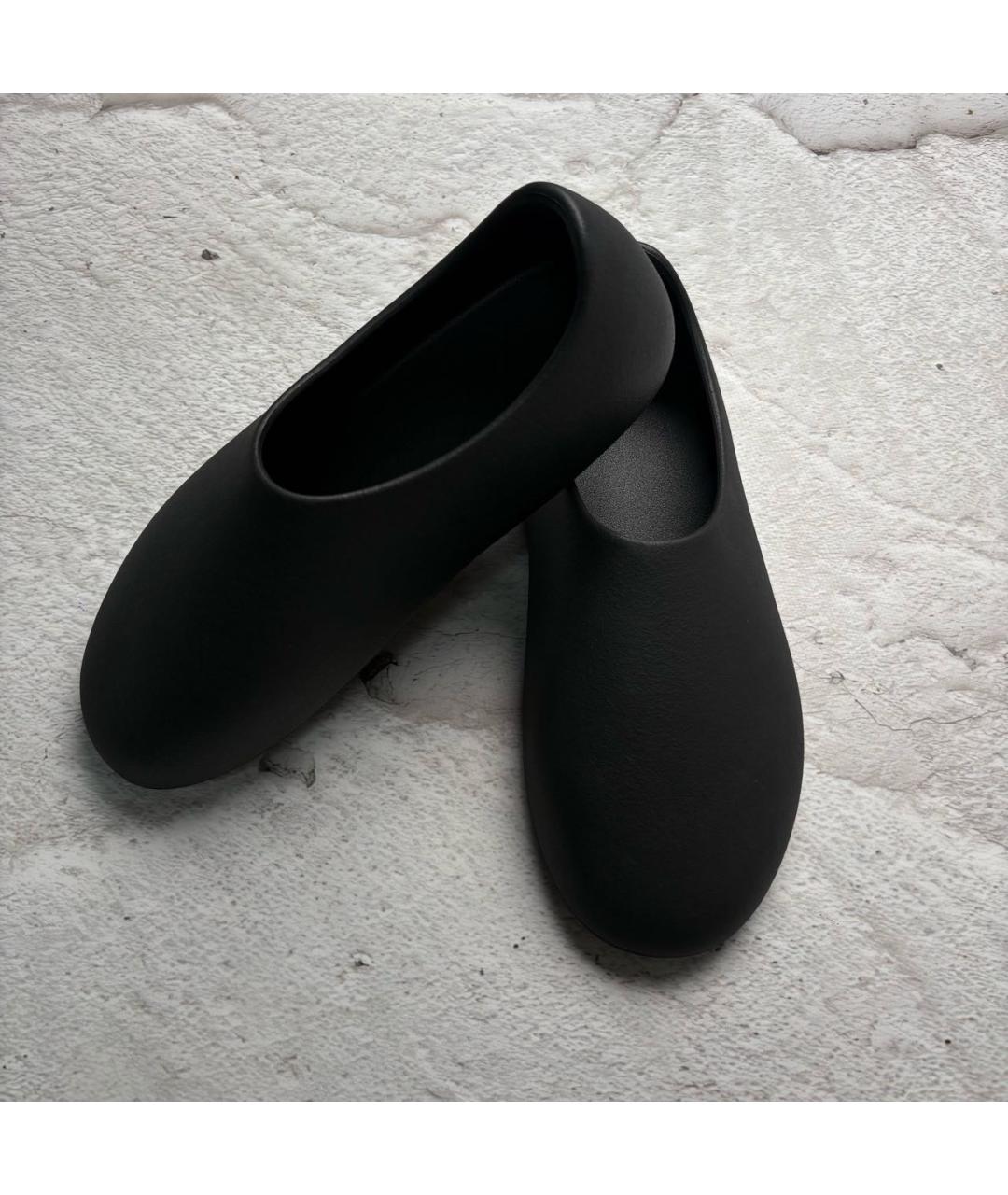 YEEZY Черные резиновые шлепанцы, фото 7