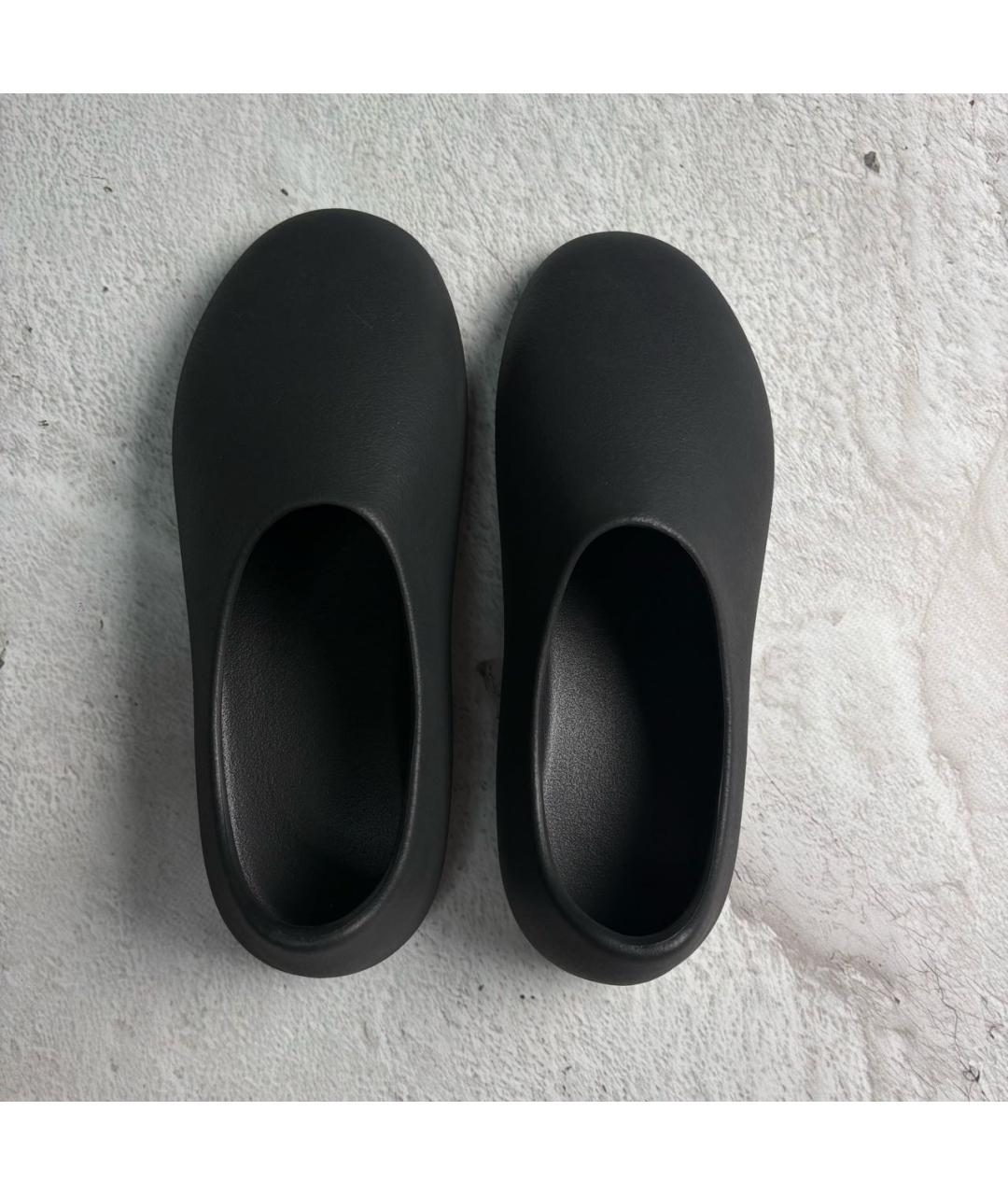 YEEZY Черные резиновые шлепанцы, фото 2