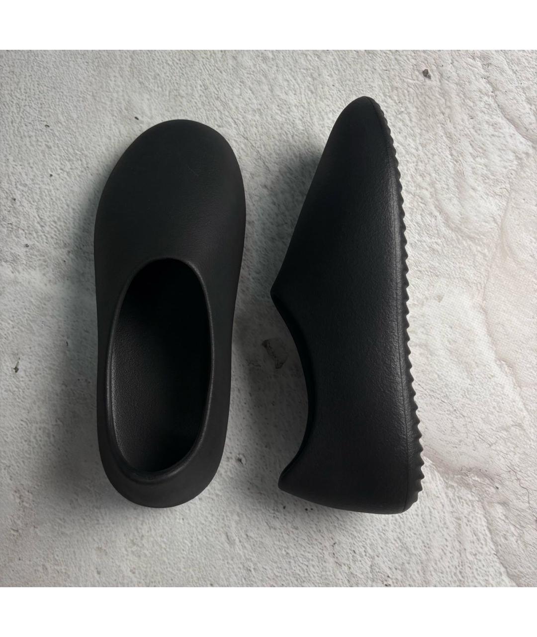 YEEZY Черные резиновые шлепанцы, фото 9