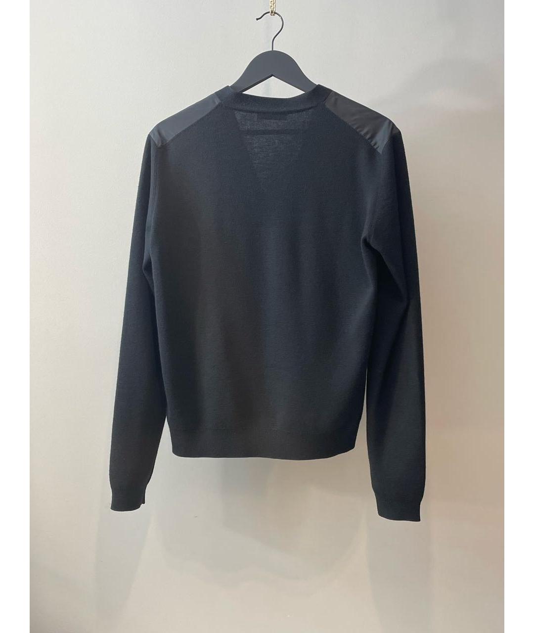 PRADA Черный шерстяной кардиган, фото 3