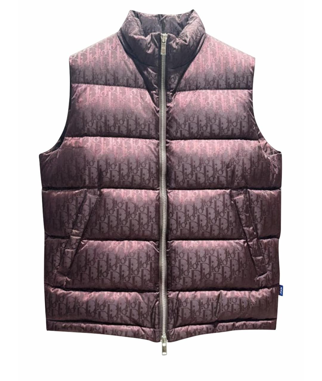 CHRISTIAN DIOR Бордовый полиамидовый жилет, фото 1