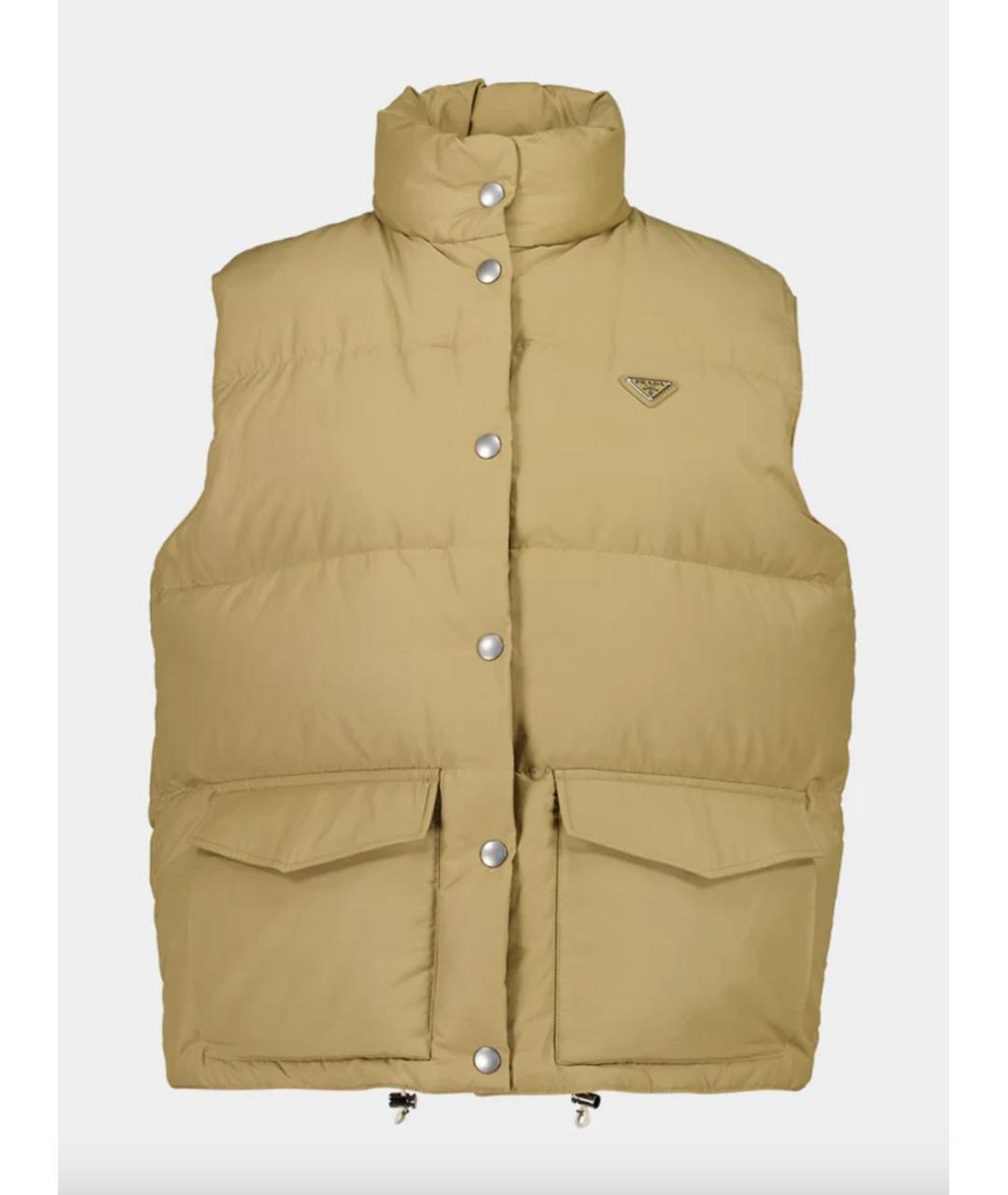 PRADA Горчичный хлопковый жилет, фото 5