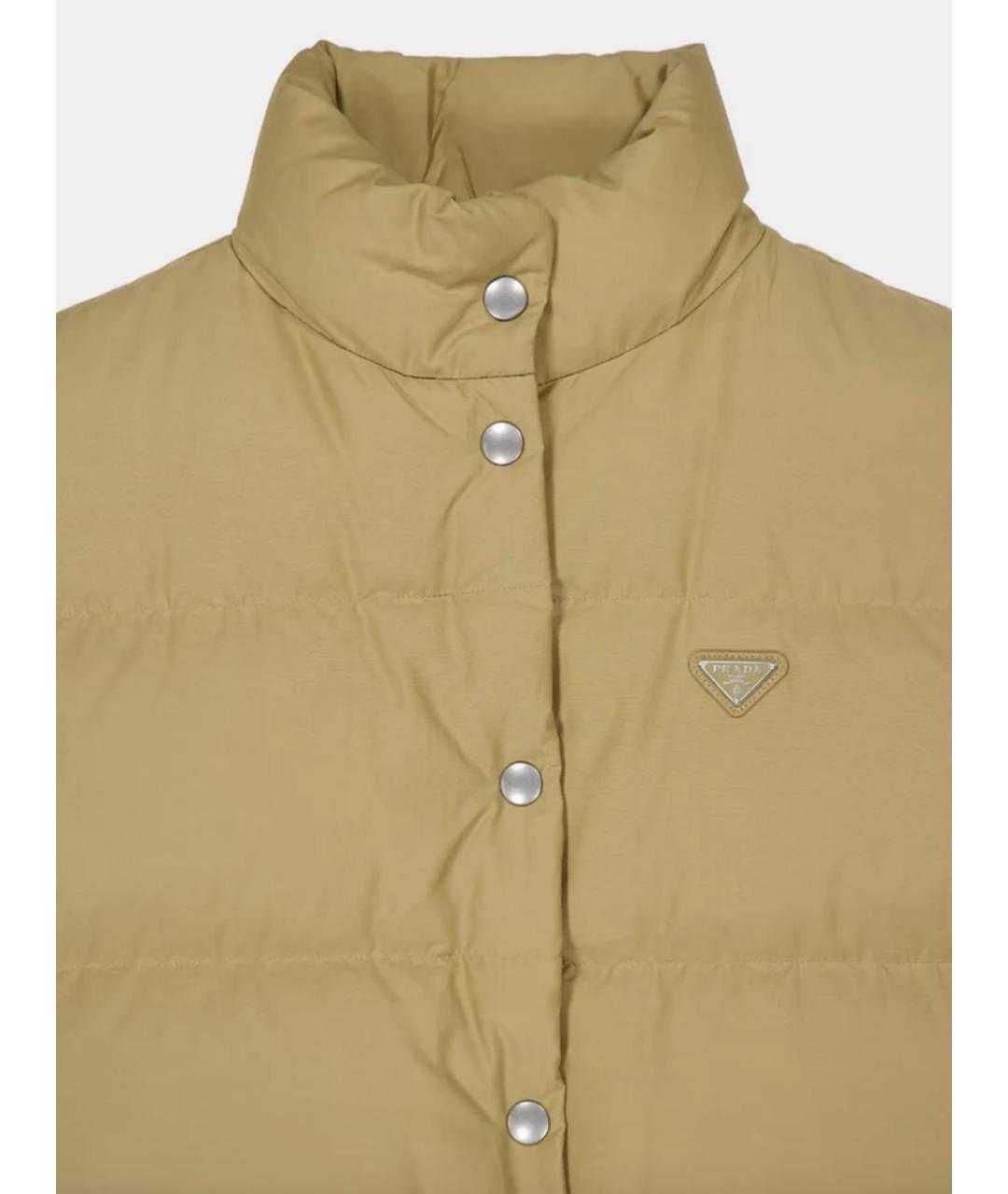 PRADA Горчичный хлопковый жилет, фото 3