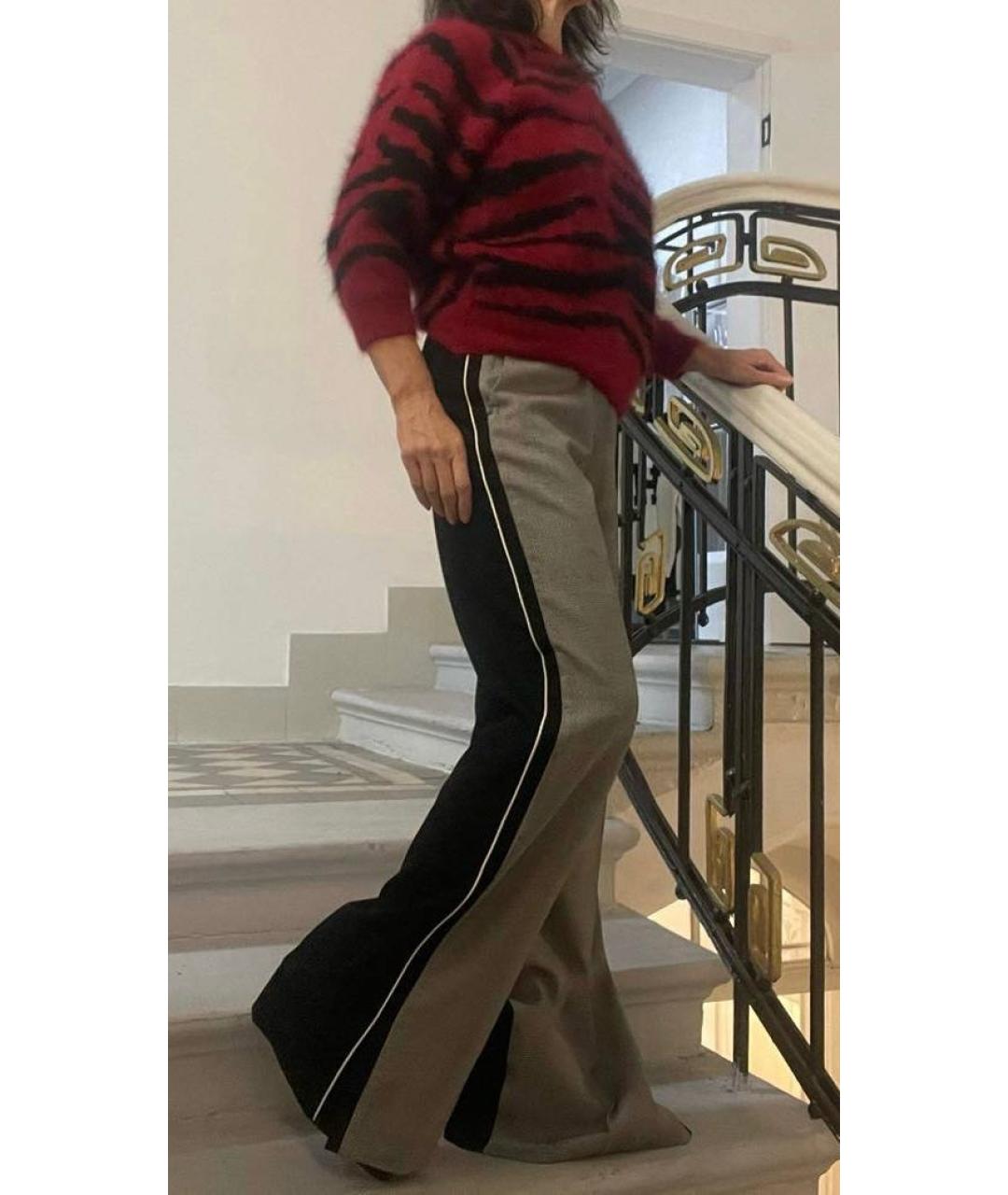 STELLA MCCARTNEY Мульти шерстяные брюки широкие, фото 5