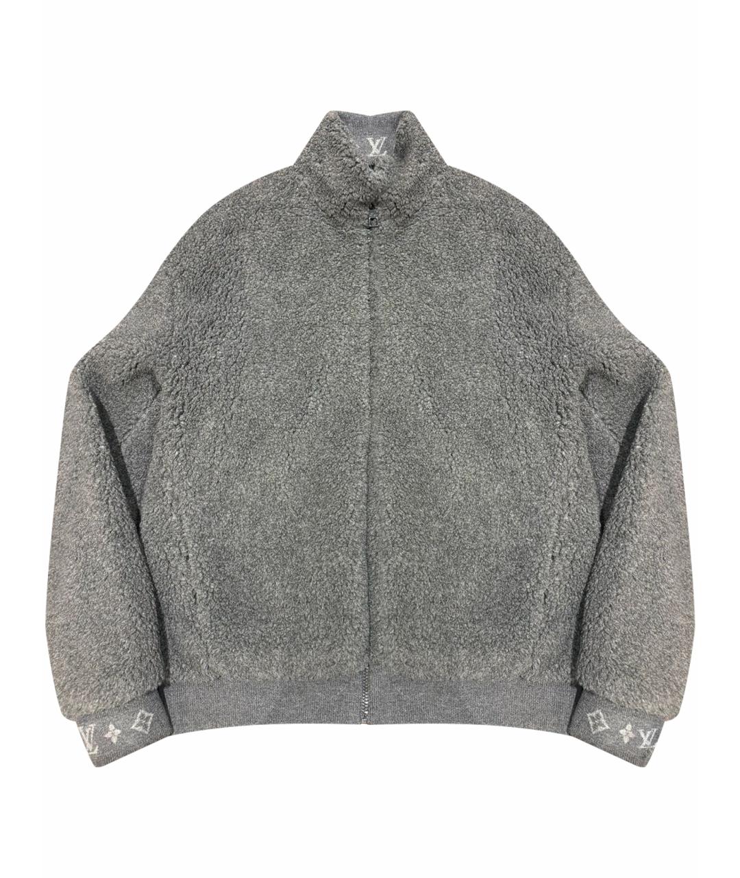 LOUIS VUITTON Серая полиэстеровая куртка, фото 6