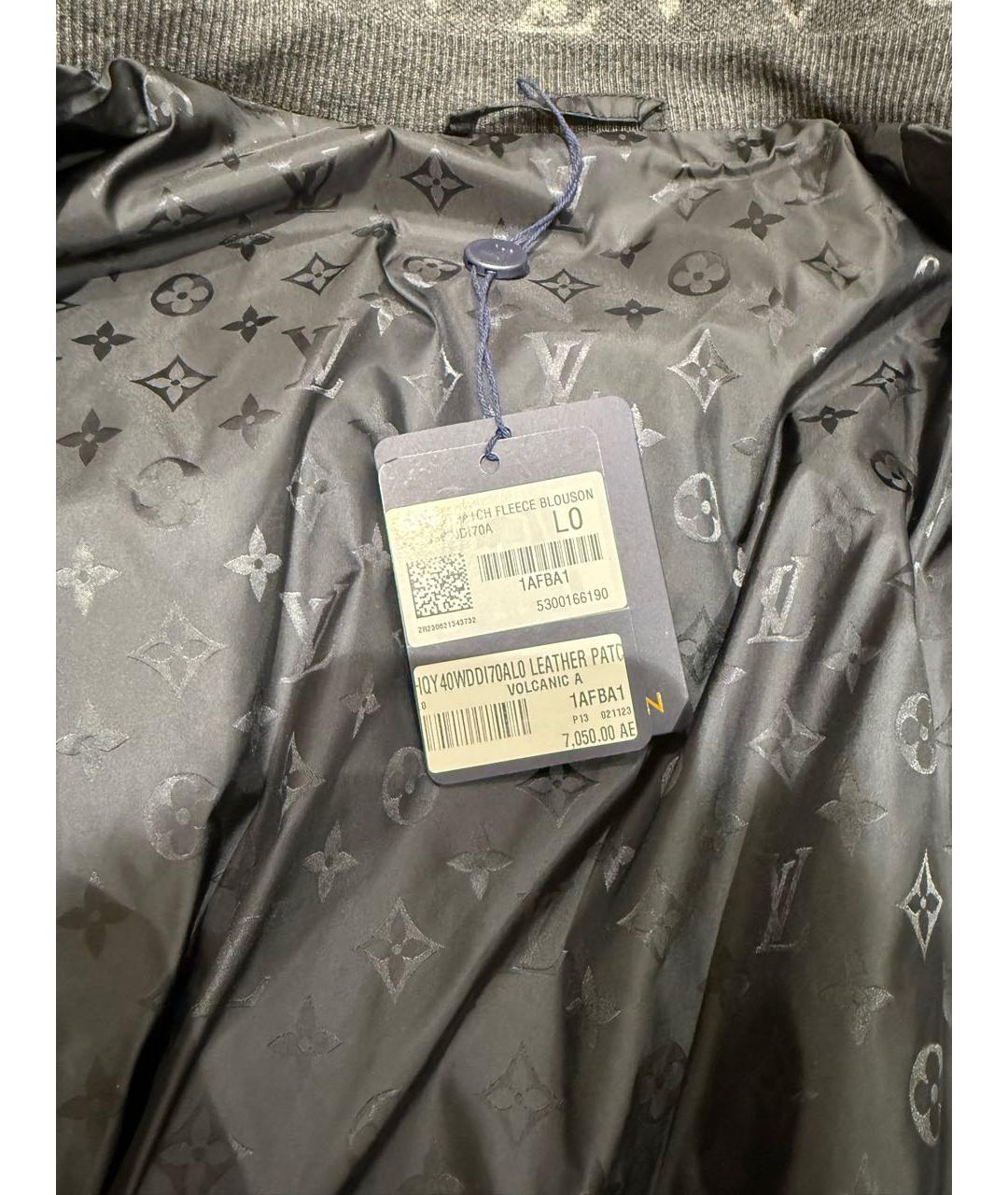 LOUIS VUITTON Серая полиэстеровая куртка, фото 3